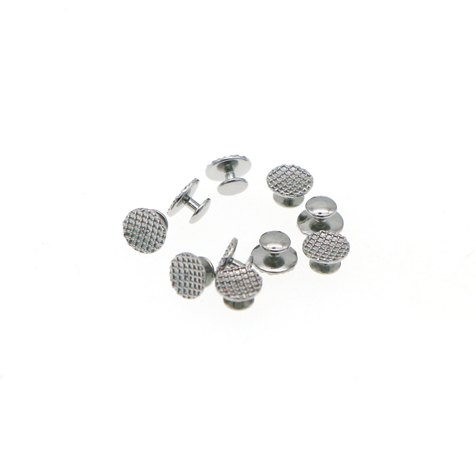 100Pcs Metal Lingual Buttons Bondable for Dental Orthodontic Round Mesh Base