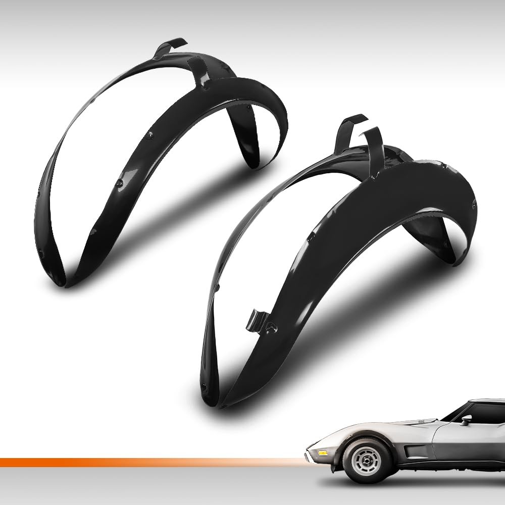 Wheel Fender Flares Corvette C3 1968-1979 Front Rear Black Exterior Trim 4PCS