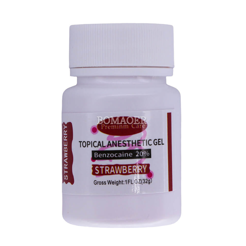 1-50×Dental 1oz (29.6g) Oral Anesthetic Gel Strewberry Prime Gel Bezoca ine 20%