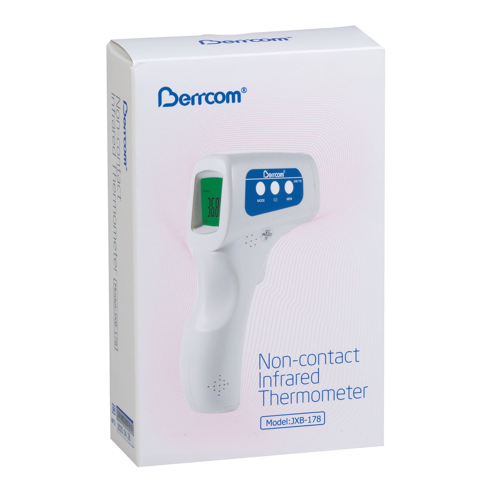 Veridian Handheld Fahrenheit / Celsius Non-Contact Thermometer 09-178 50 Ct