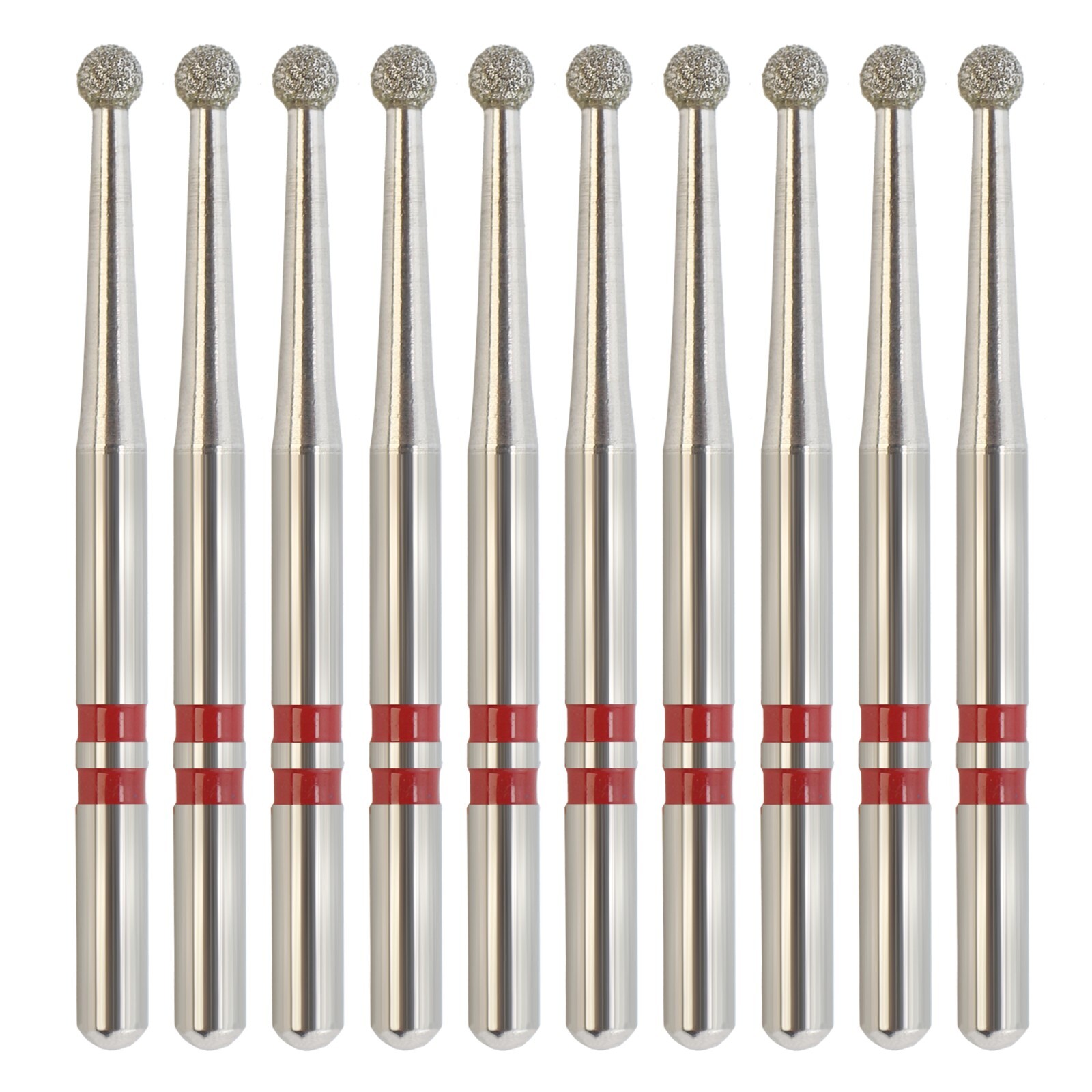 Dental Zirconia Cutting Burs Diamond Round Fine Grit Z801L/014F FG High Speed
