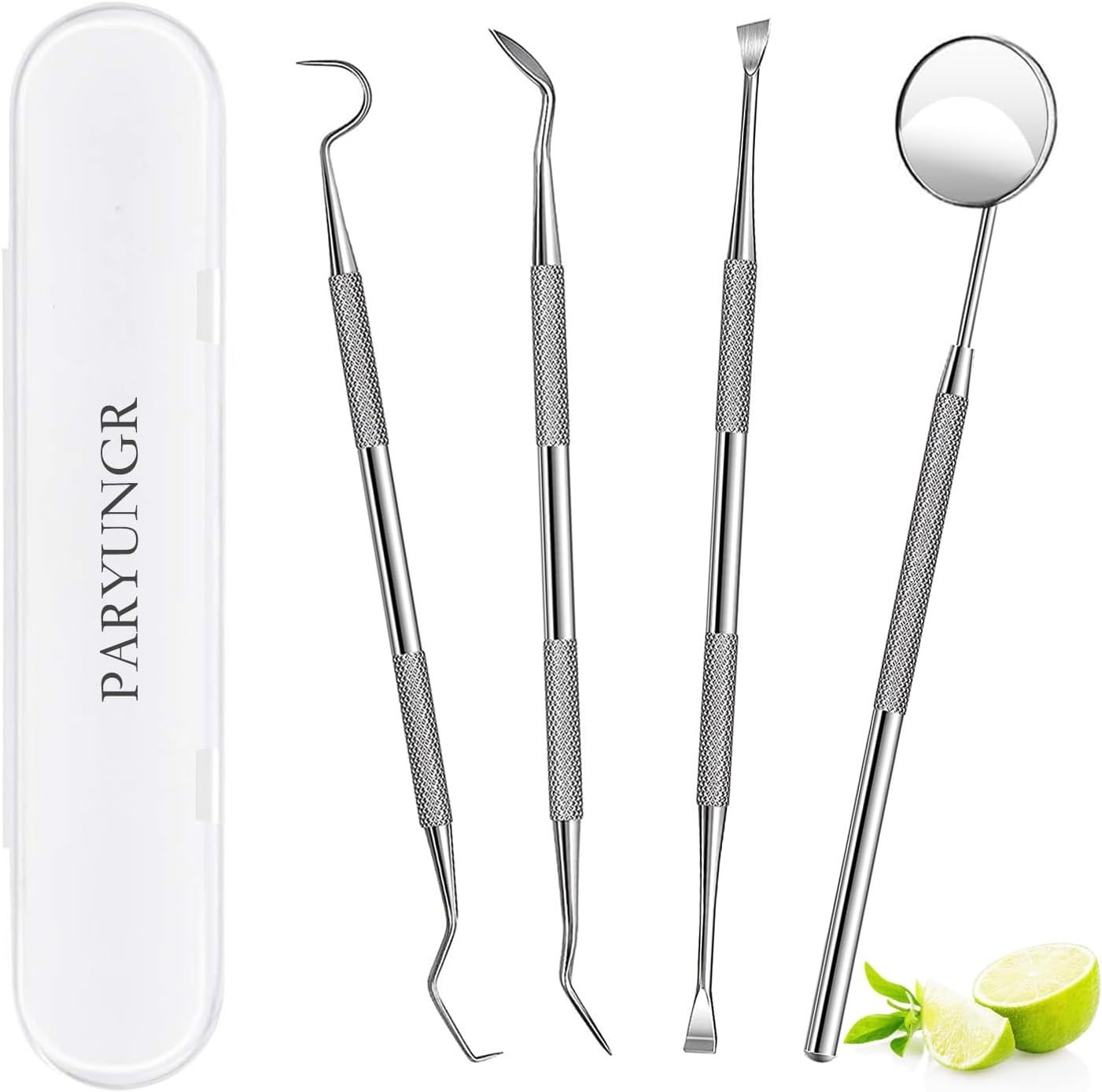 Professional Teeth Cleaning Tools Set: Stainless Steel Dental Picks and Scrapers