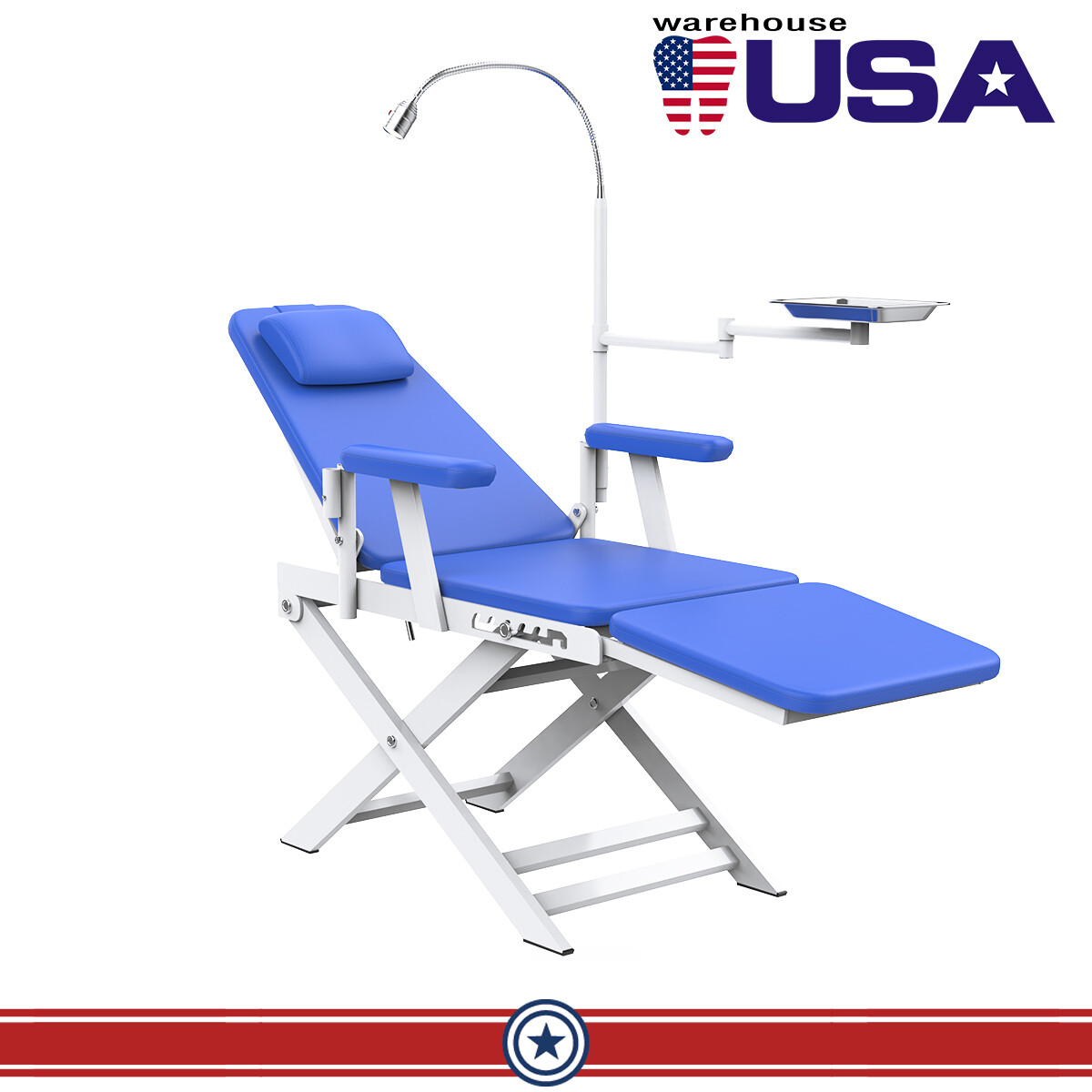 Portable Dental Mobile Delivery Unit Air Compressor Syringe SuctionTurbine/Chair