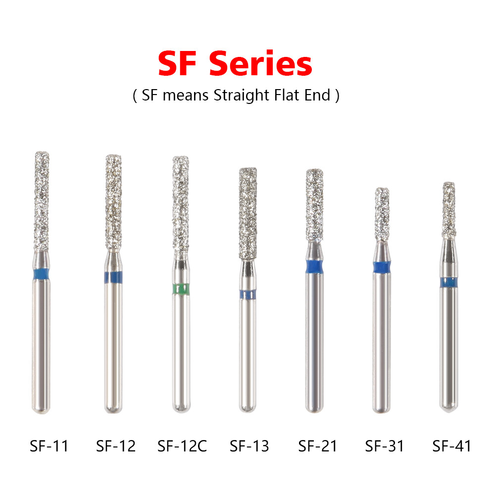 Dental FG Diamond Burs for High Speed Handpiece Friction Grip 5pcs/pack YT