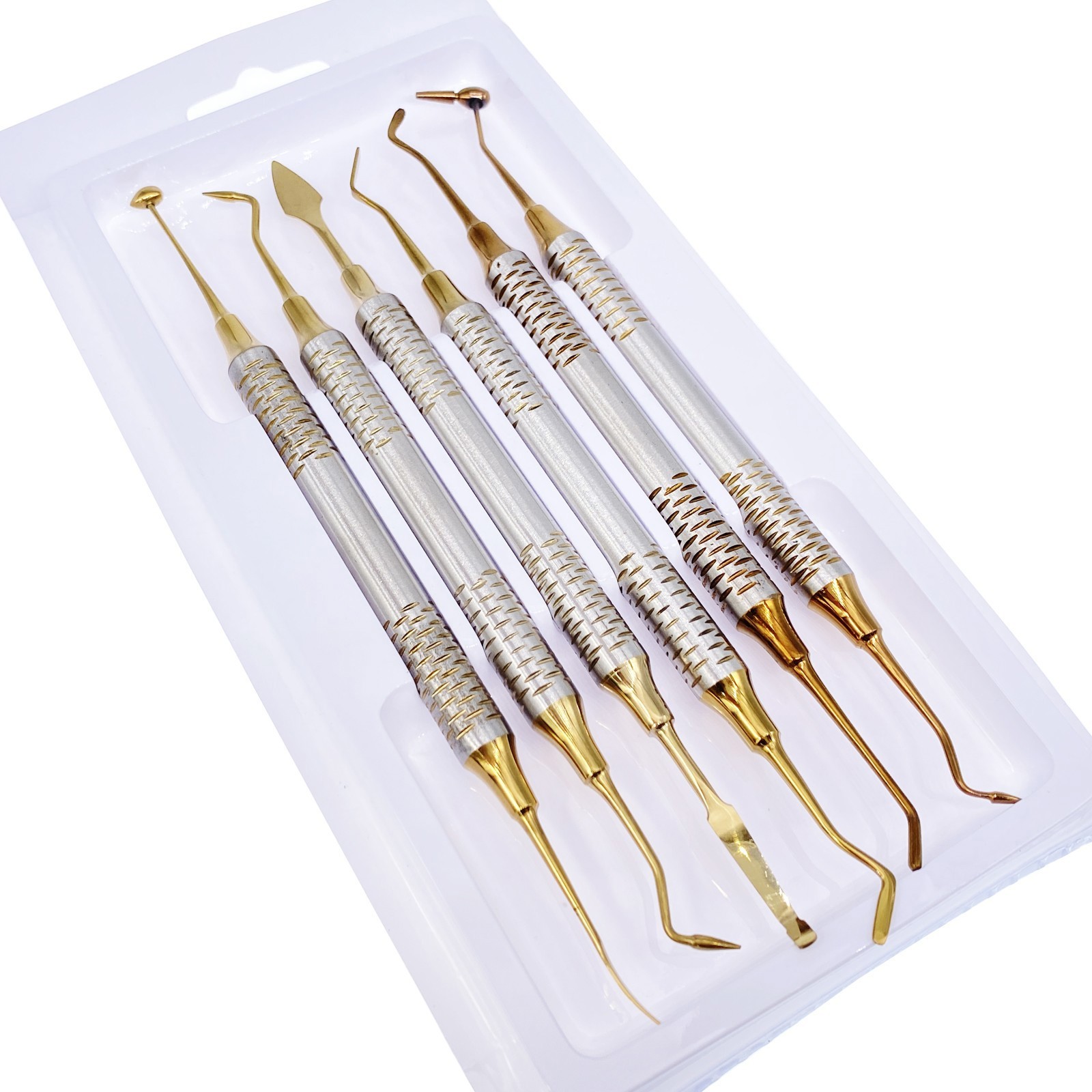 6pcs/set Dental Composite Resin Filling Spatula Repair Restorative Instruments