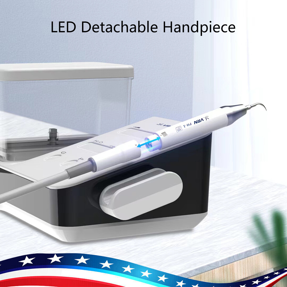 LED Dental Ultrasonic Piezo Scaler Handpiece Bottles Fit EMS Cavitron Woodpecker
