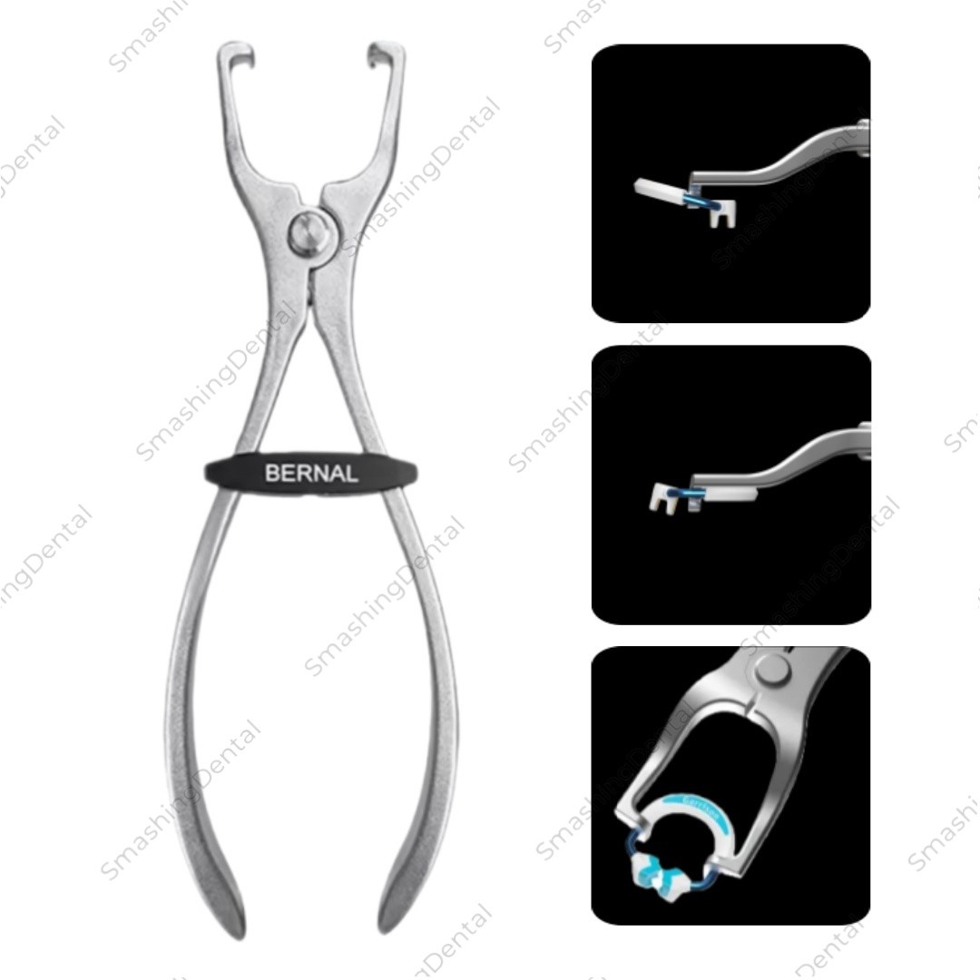 Dental 3D Plier Ring Clamp Separator Matrix Ring Forceps Placement Fits Garrison