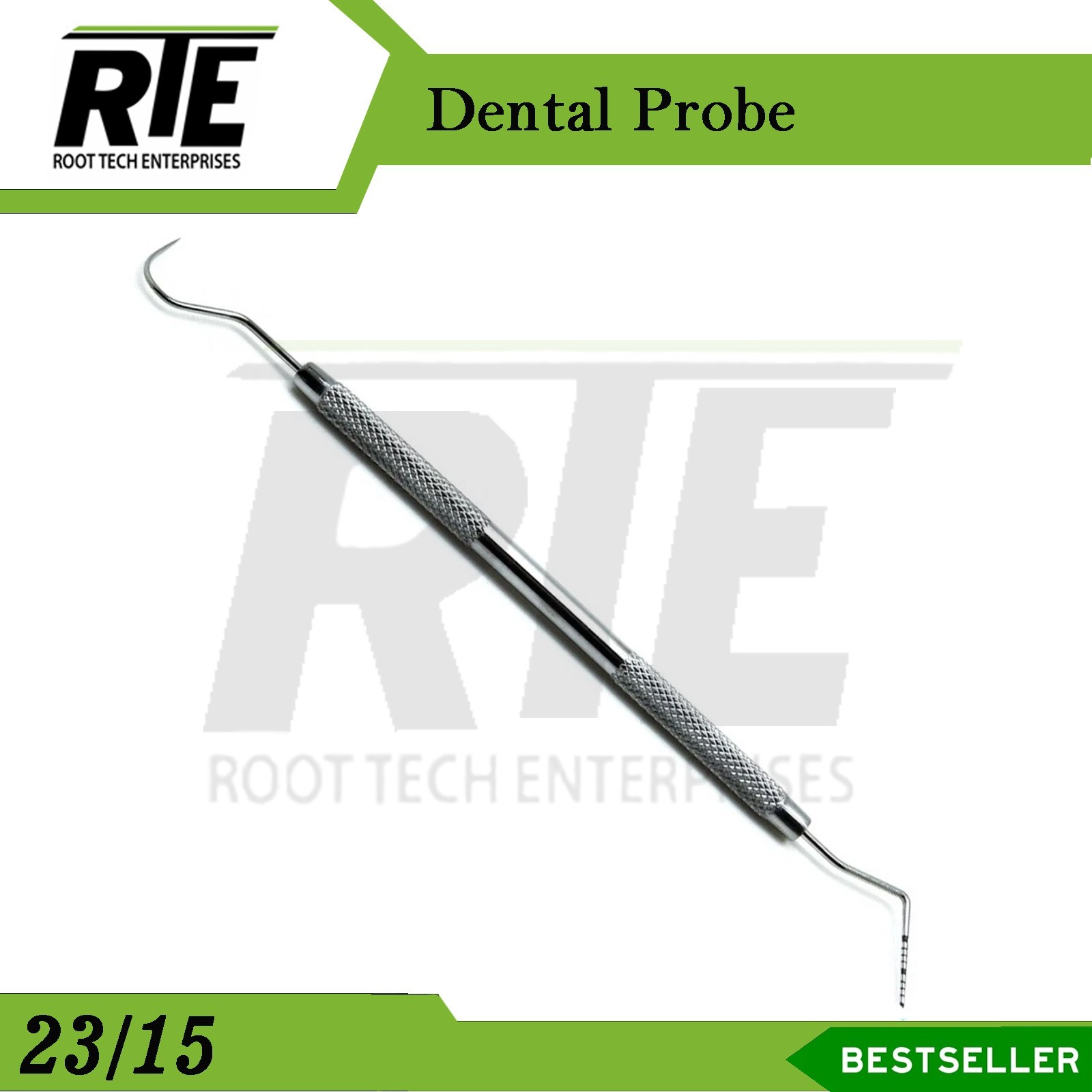 UNC-15 Dental Perio Explorer 23 Probe Color Coded Double Ended Examination Tool