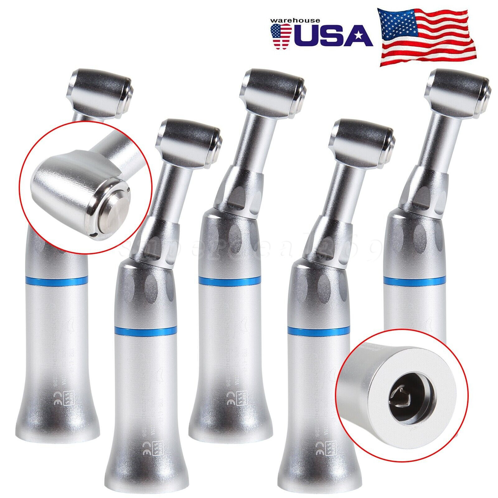 5X Dental Push Button Low Speed Contra Angle Handpiece F/ NSK E-type YAD MX