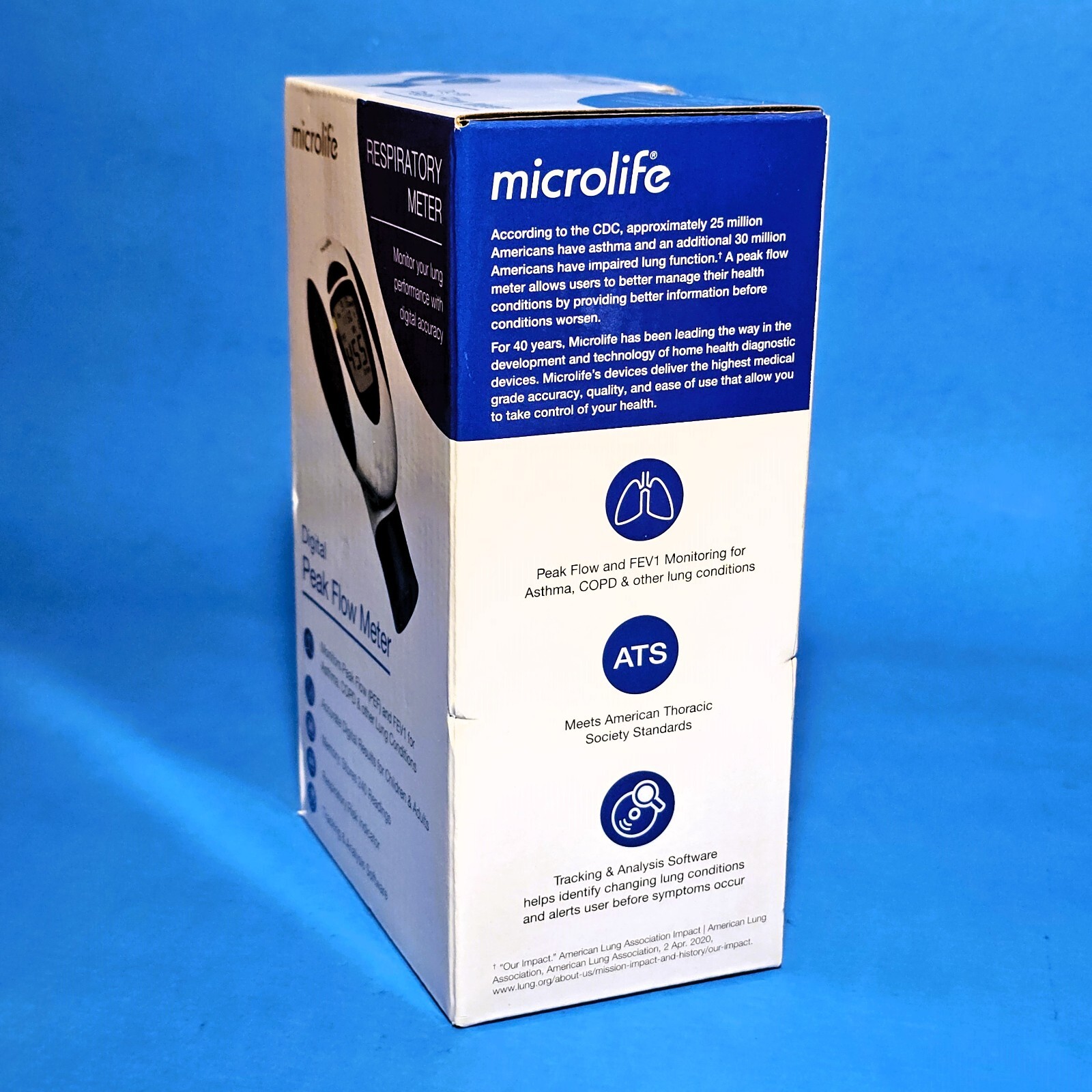 Microlife Digital Peak Flow Respiratory Meter PF101 Monitors PEF / FEV1 SEALED!