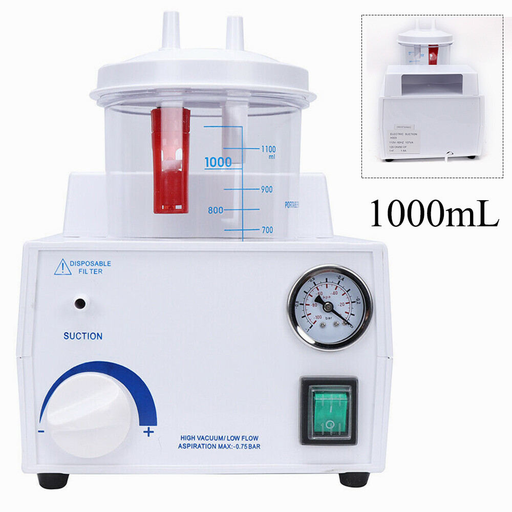 Vacuum Phlegm Quiet Suction Unit Portable Medical Emergency Aspirator Machine