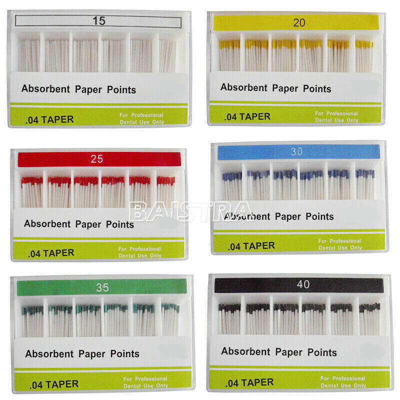 Dental Absorbent Paper Points Gutta Percha Points Eododontic 15-40# Eodo Root