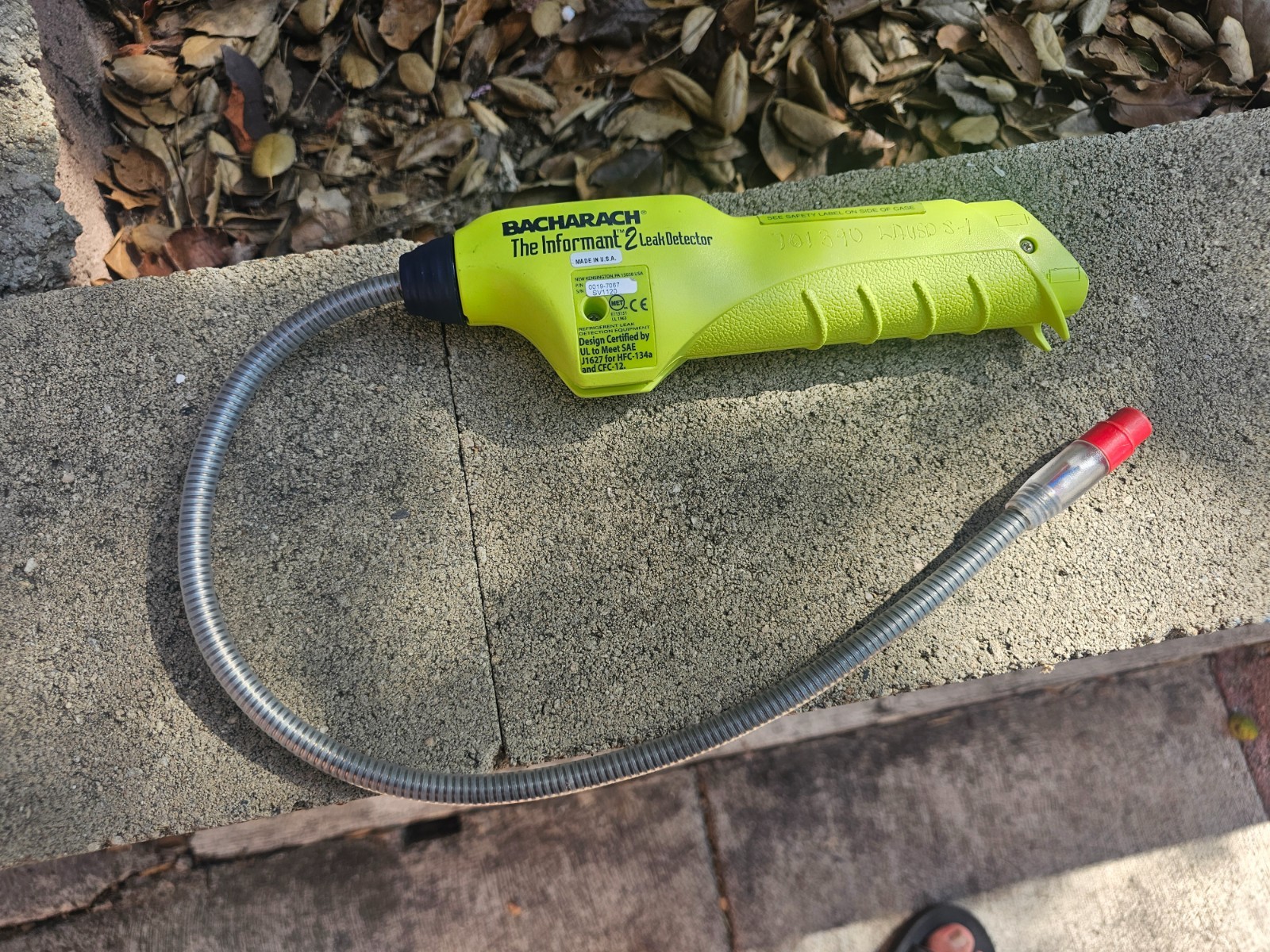 Bacharach The Informant 2 Leak Detector WORKS – FOR PARTS OR REPAIR -Description