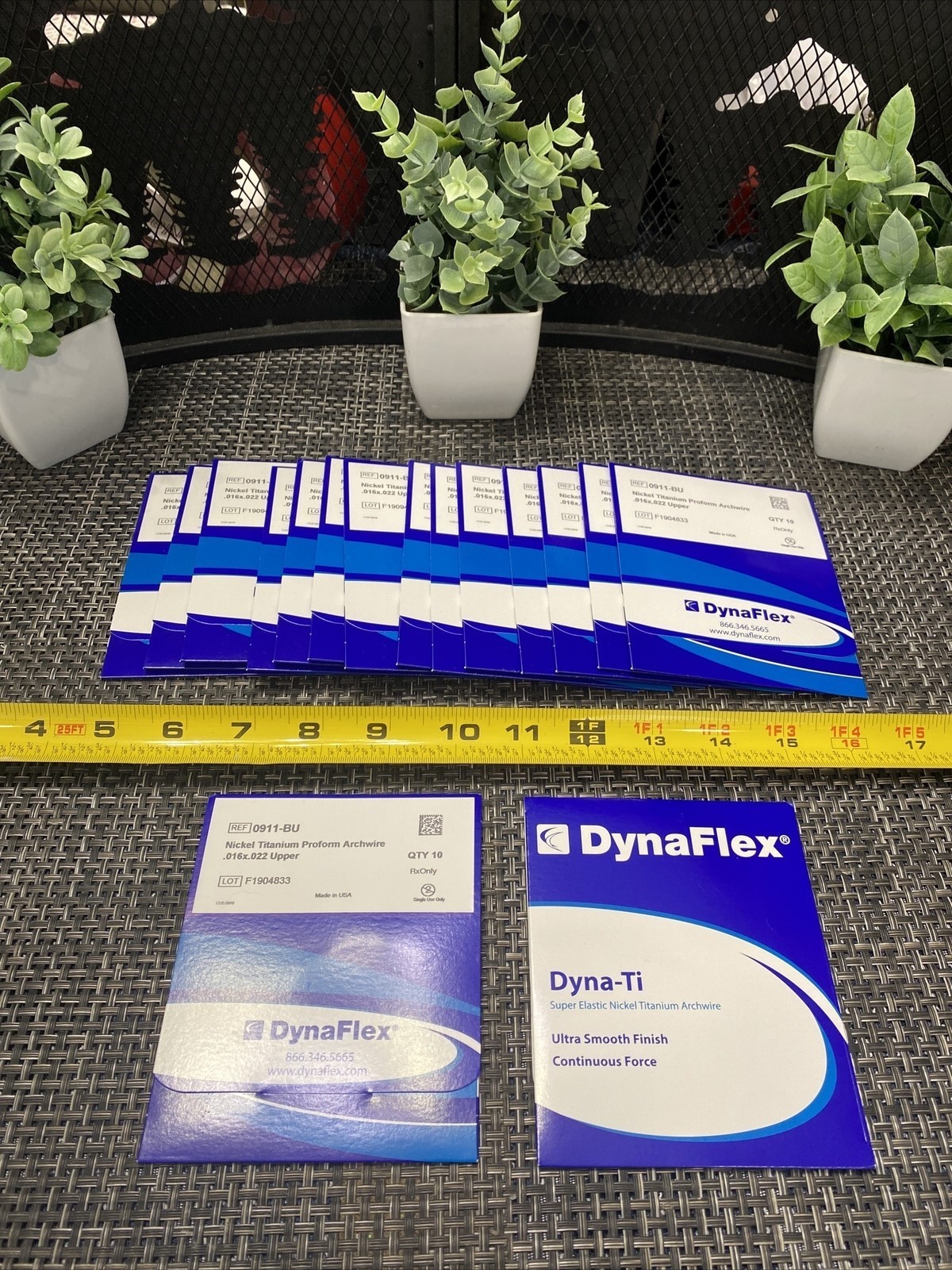 160 QTY! DYNA-FLEX 0911-BU NICKEL TITANIUM PROFORM ARCHWIRE .016 X .022 UPPER