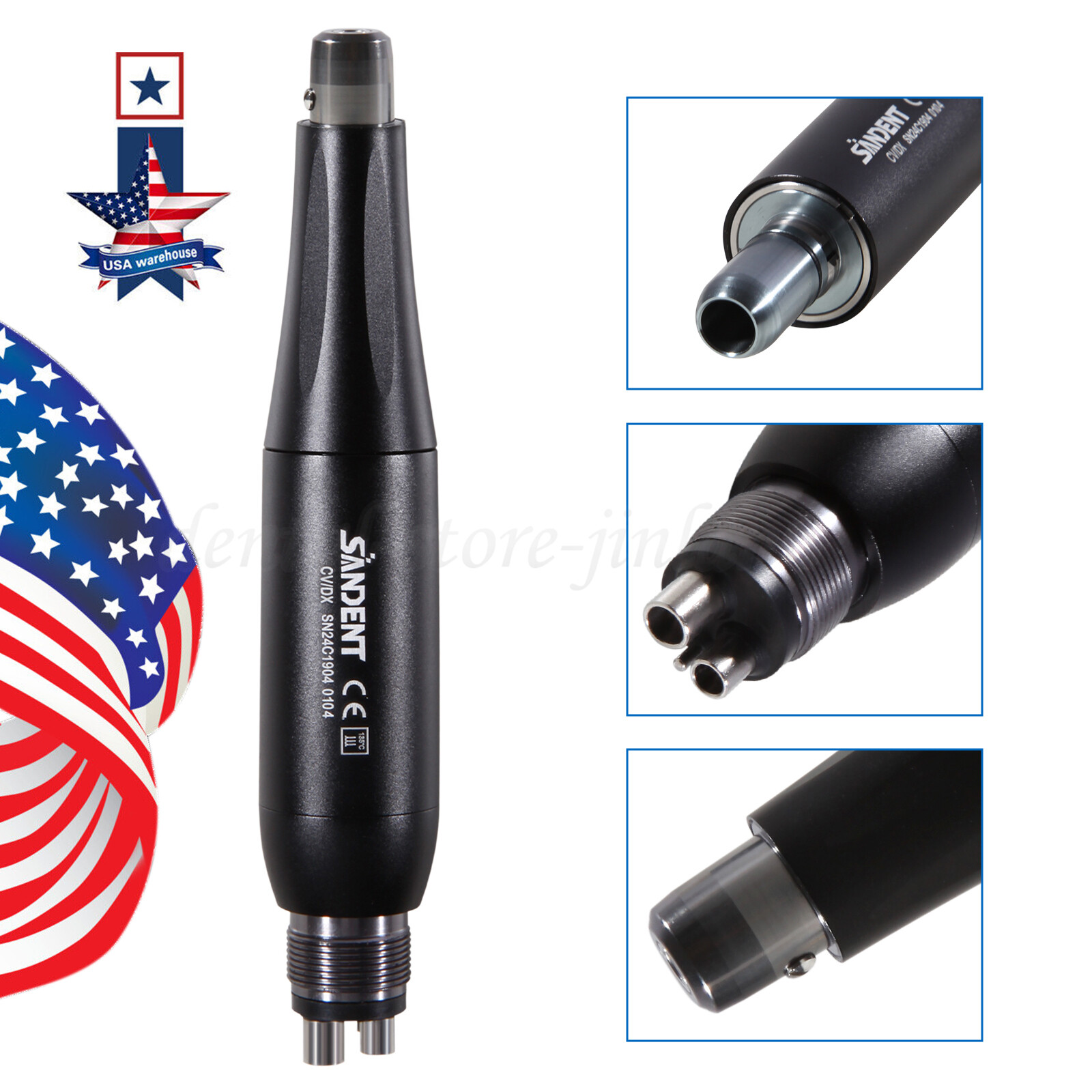 Dental Hygiene Prophy Handpiece / Ultrasonic Piezo Scaler Bottle LED Handpiece