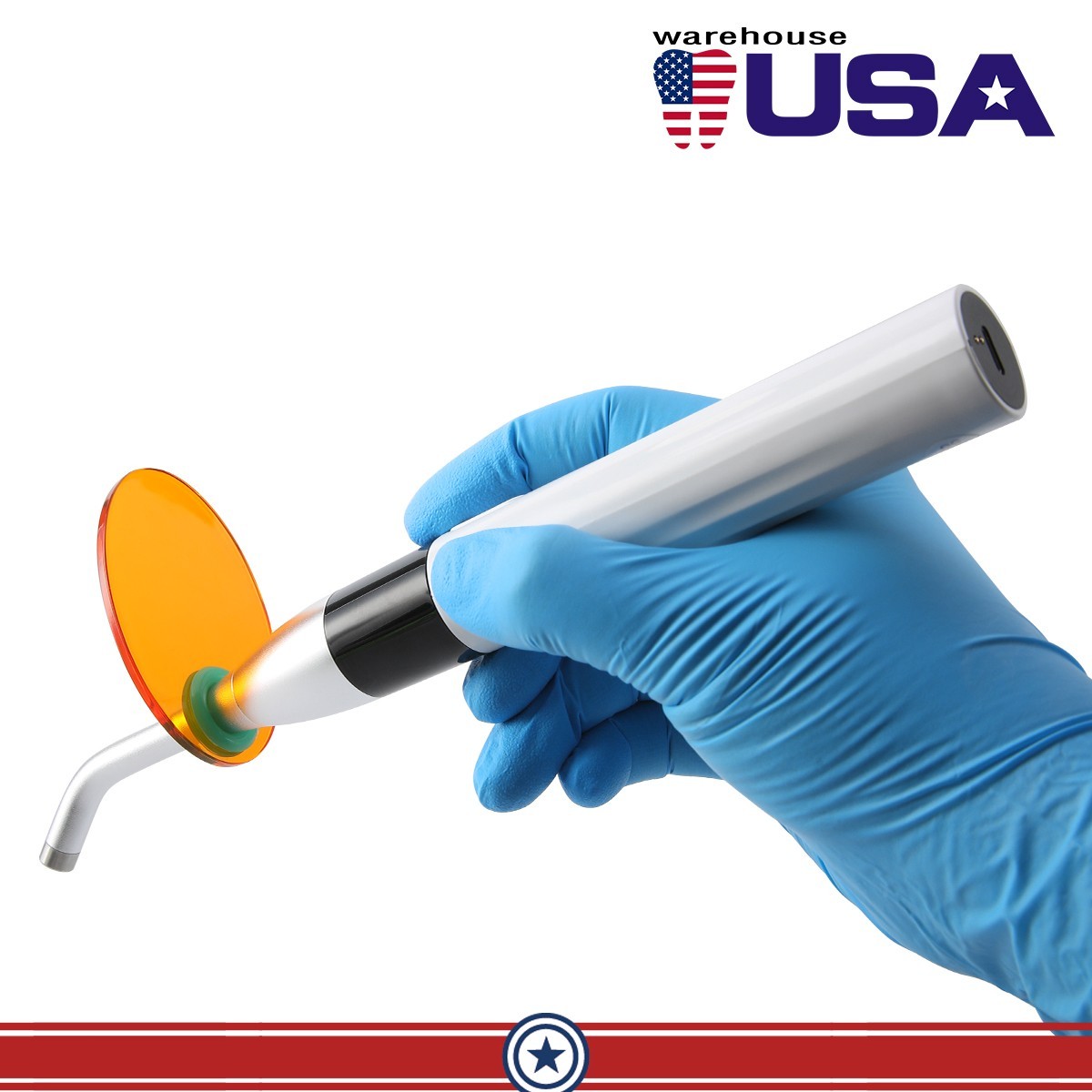 Dental Wireless Cordless Orthodontic LED Cure Curing Light Lamp 1 Sec Resin Cure