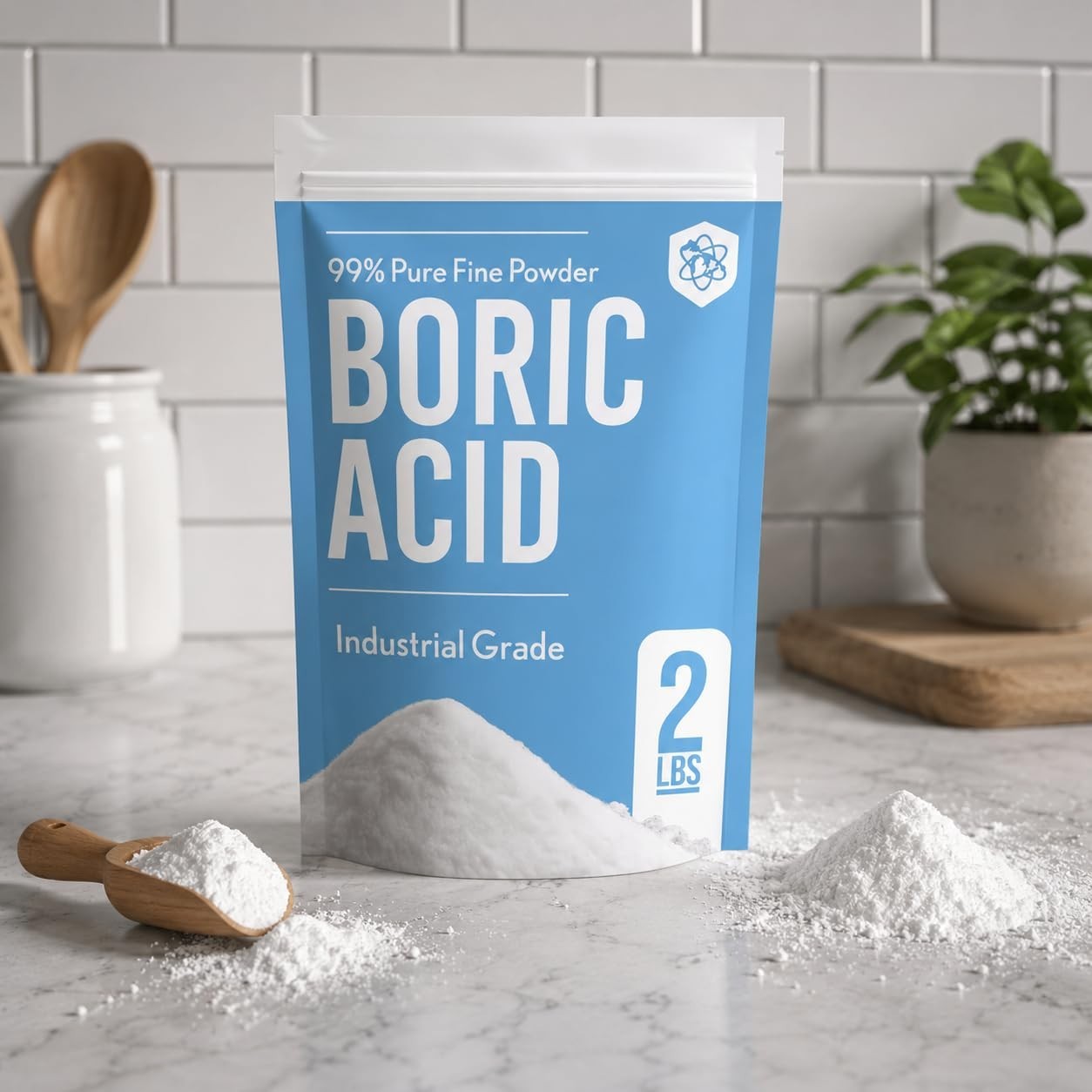99% Boric Acid Powder – 2lb – Industrial Grade – Fine Powder Boric Acid