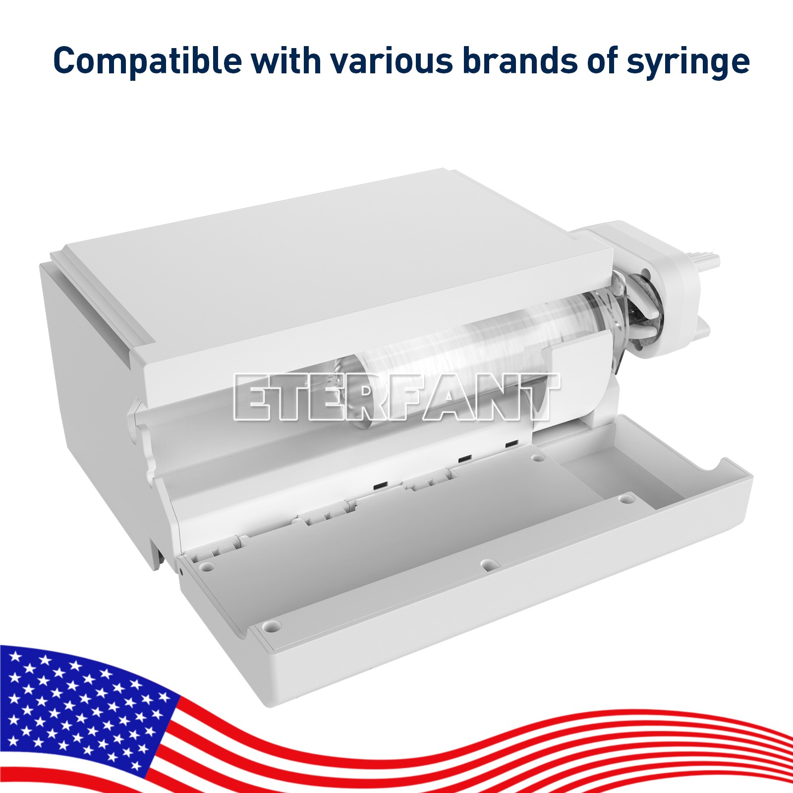 Medical/Lab Use Syringe Pump 4.3 Inch Color Touch Screen Stackable Design