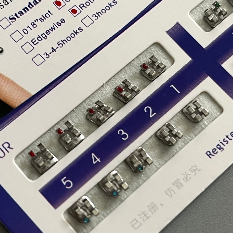 10 Sets Dental Orthodontic Metal Brackets MIM Monoblock Mini Roth 022 no hooks