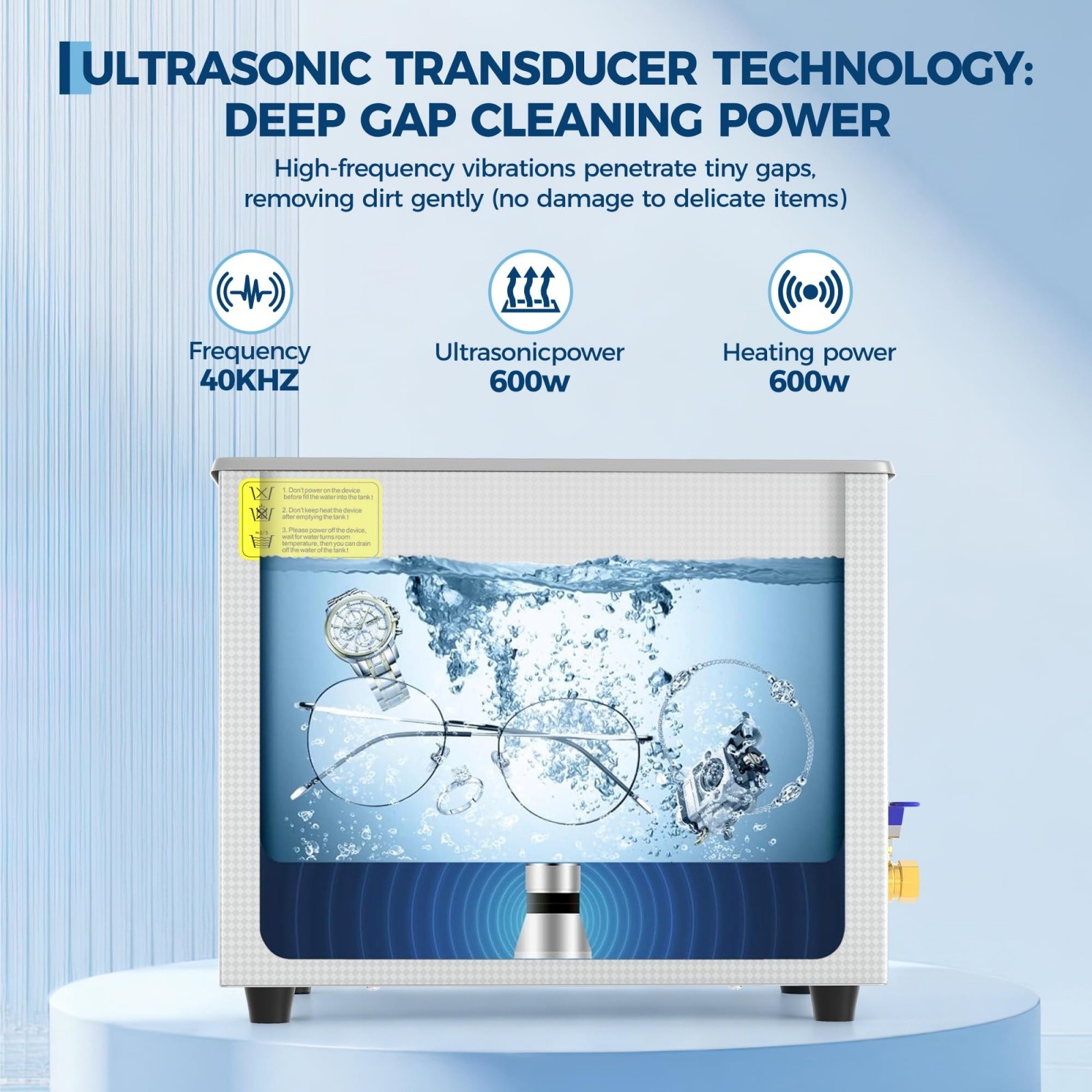 30L Ultrasonic Cleaner Timer Heating Machine Digital Industrial Sonic w/ Timer