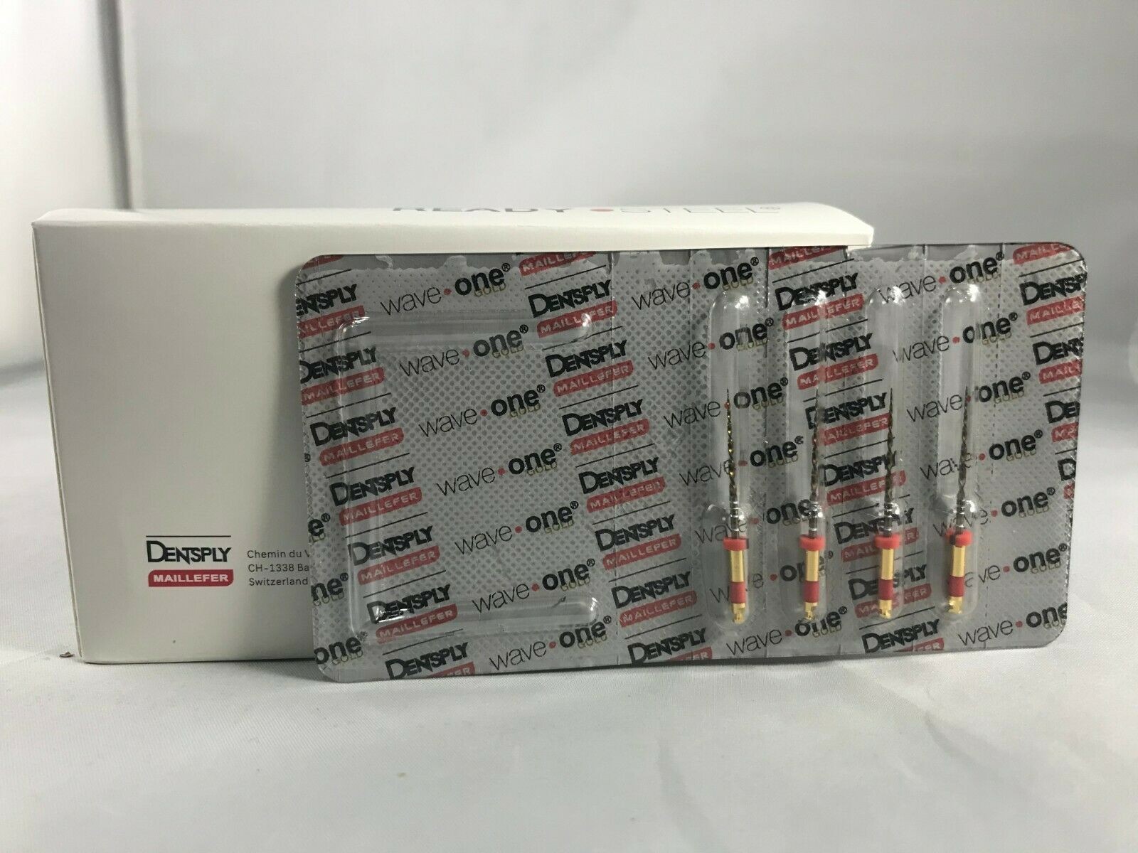 Waveone Gold Wave One Primary Red Endodontic File Root Canal Dentsply 4pk 25mm
