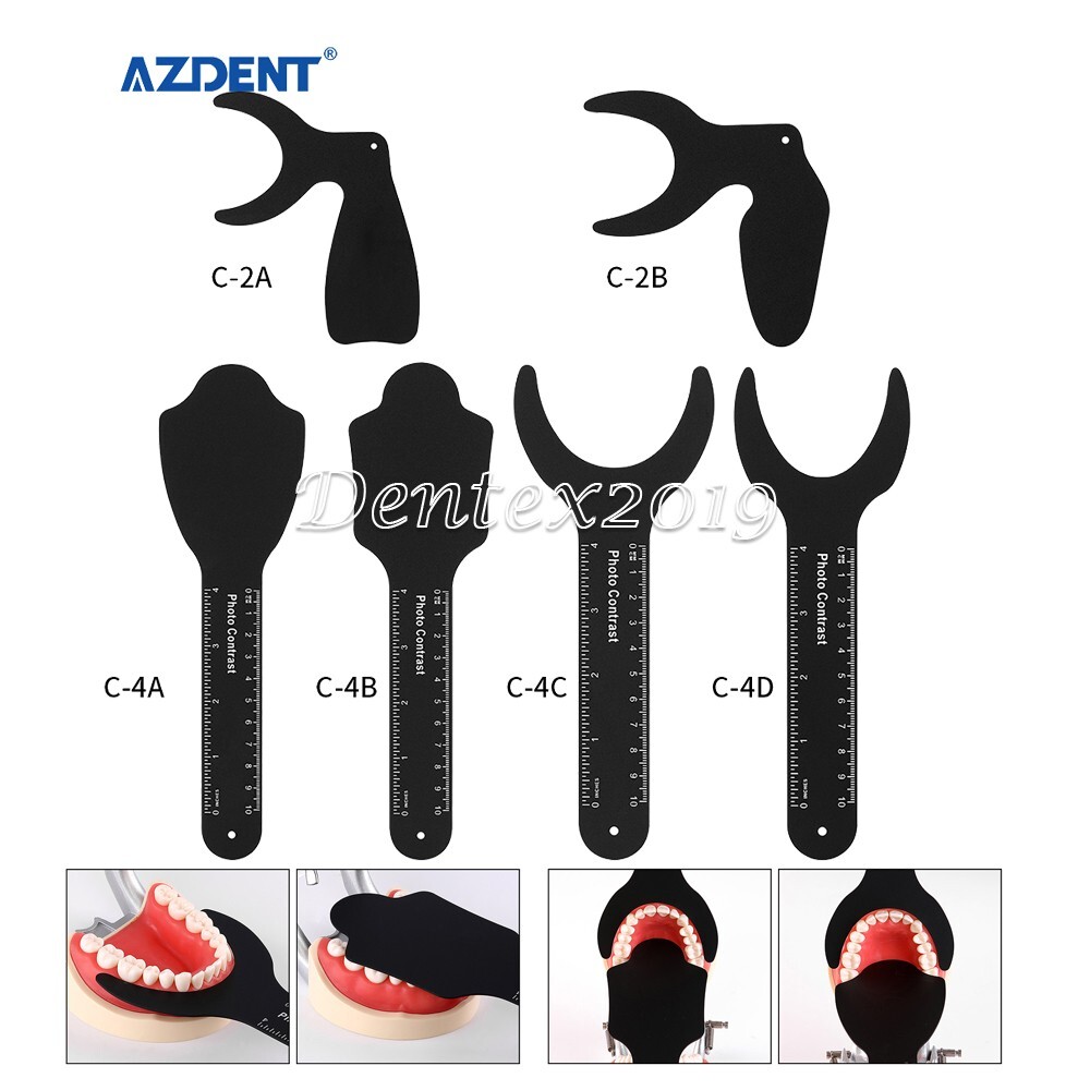 Dental Oral Photo Contrast Set Kit Black Background Board Photography Contraster