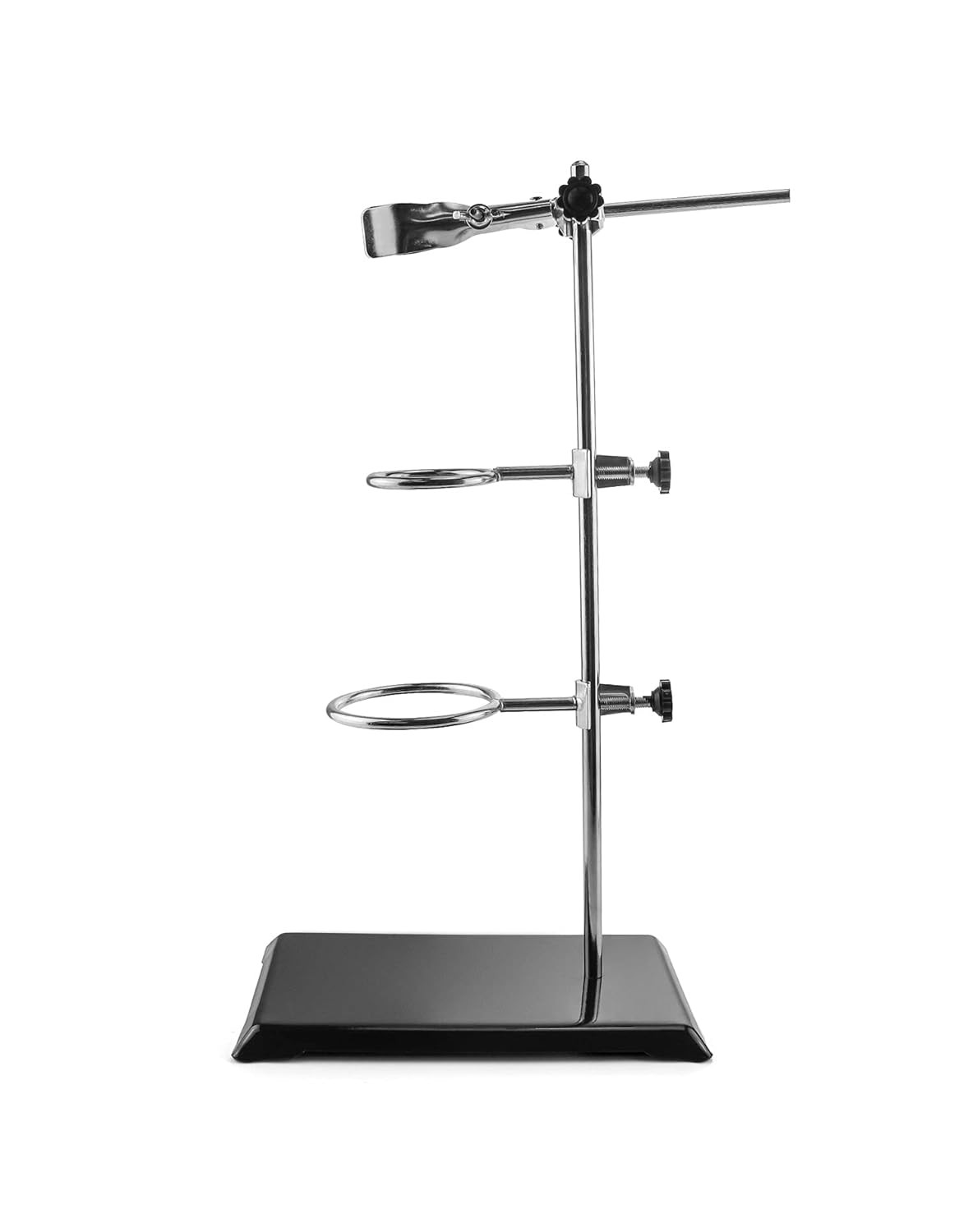 Laboratory Stands Support Set, Steel Lab Stand Set with Cast Iron Base, Rod 16″