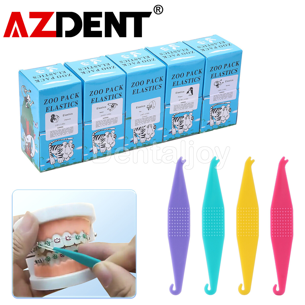Dental Orthodontic Rubber Bands Elastics Latex Braces /Elastic Placer Hooks