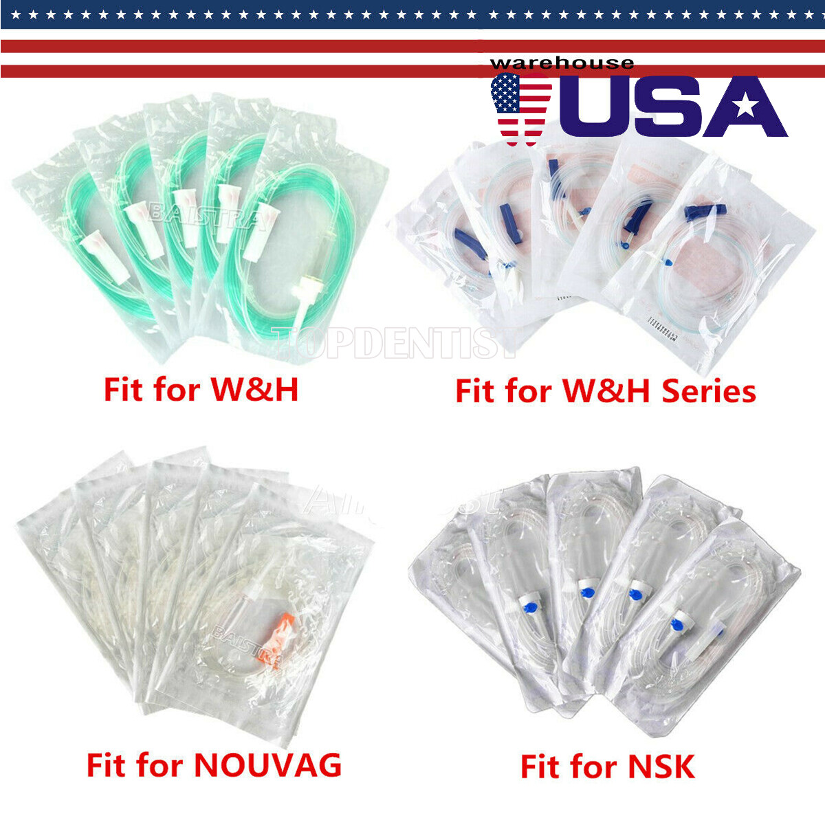 Dental Implant Surgery Irrigation Tubing Disposable Tubes fit for NSK/NOUVAG/W H
