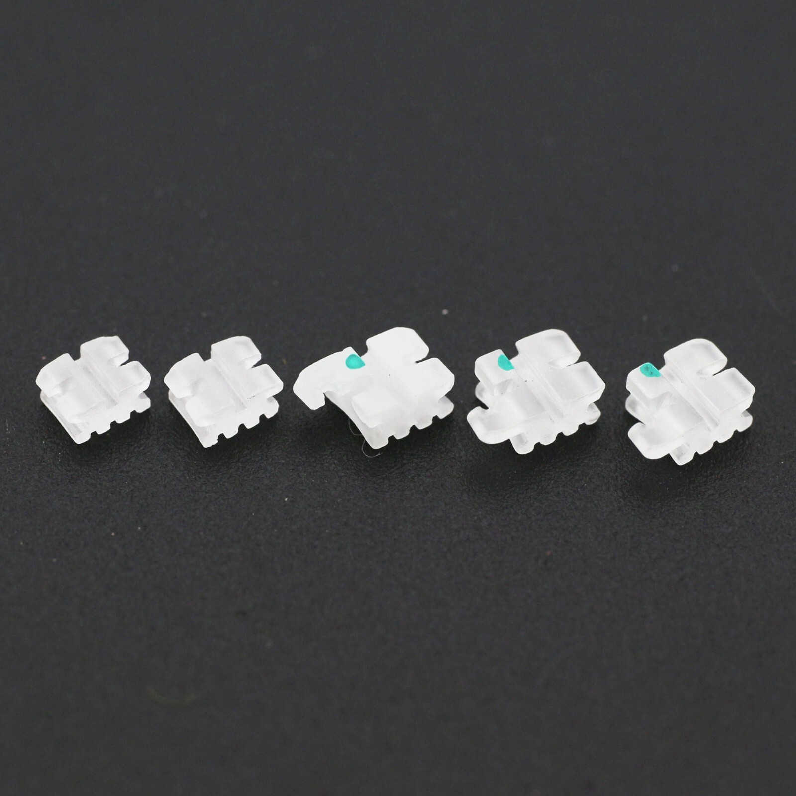 Dental Orthodontic Ceramic Brackets Clear Braces Aesthetic Roth MBT 022 345W/H