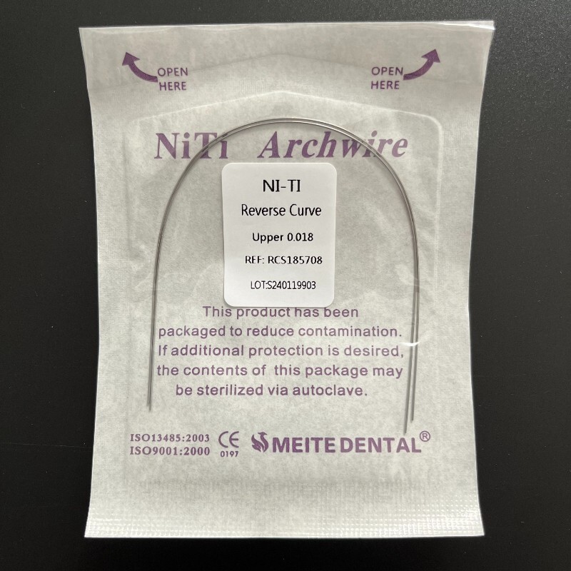 30 Packs Dental Orthodontic Reverse Curve Arch Wire Niti Super Elastic Round