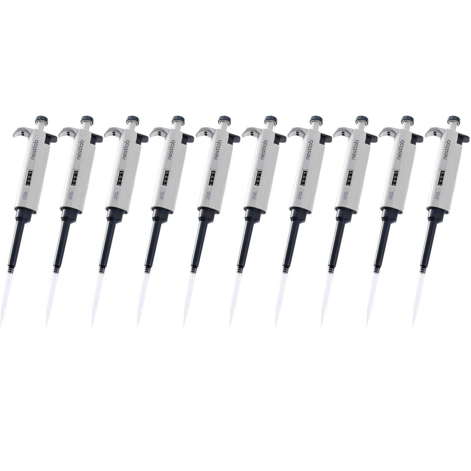 10Pcs 1-10ml Single-Channel Adjustable Pipette Manual Micropipette High Accurate