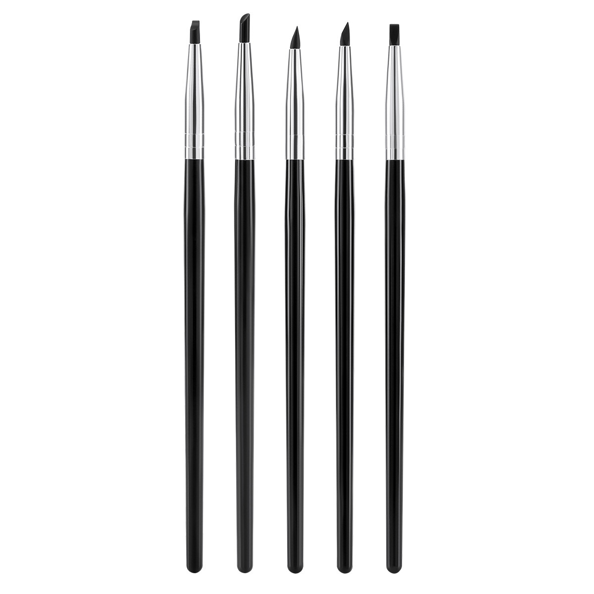 5pcs Dental Silicone Brush Pen Composite Resin Cement Veneer Porcelain Teeth Pen