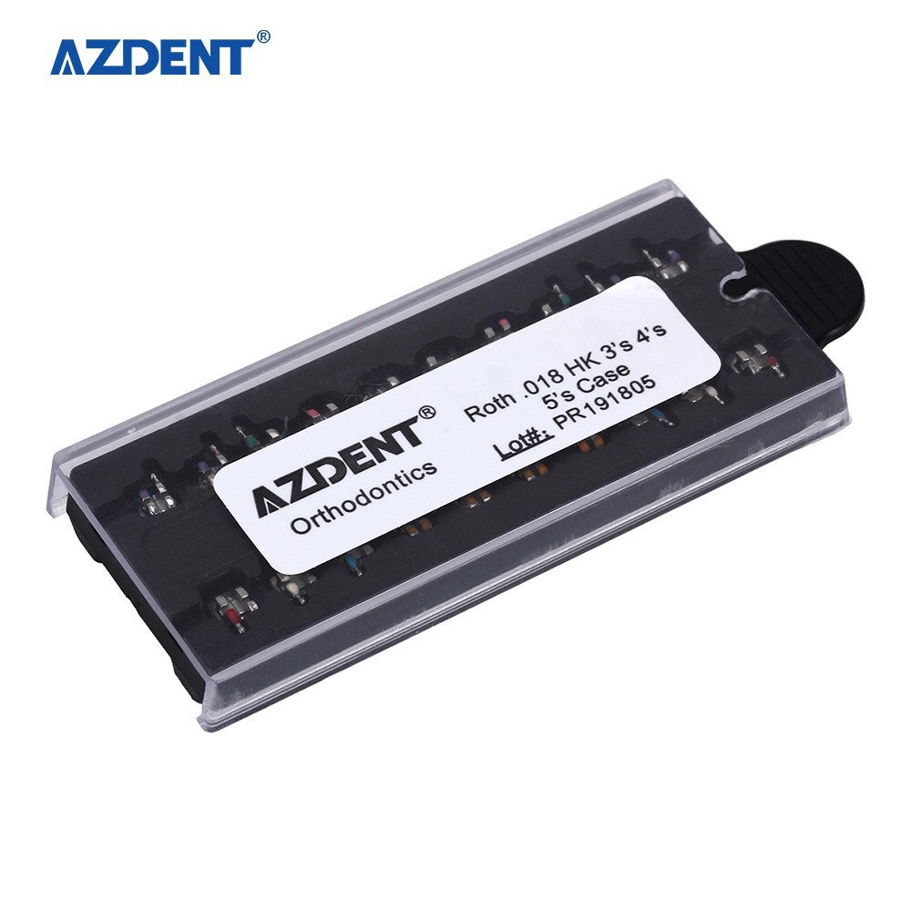 AZDENT Dental Ortho Monoblock Brackets Braces Mini Roth .018 Hooks 3-4-5