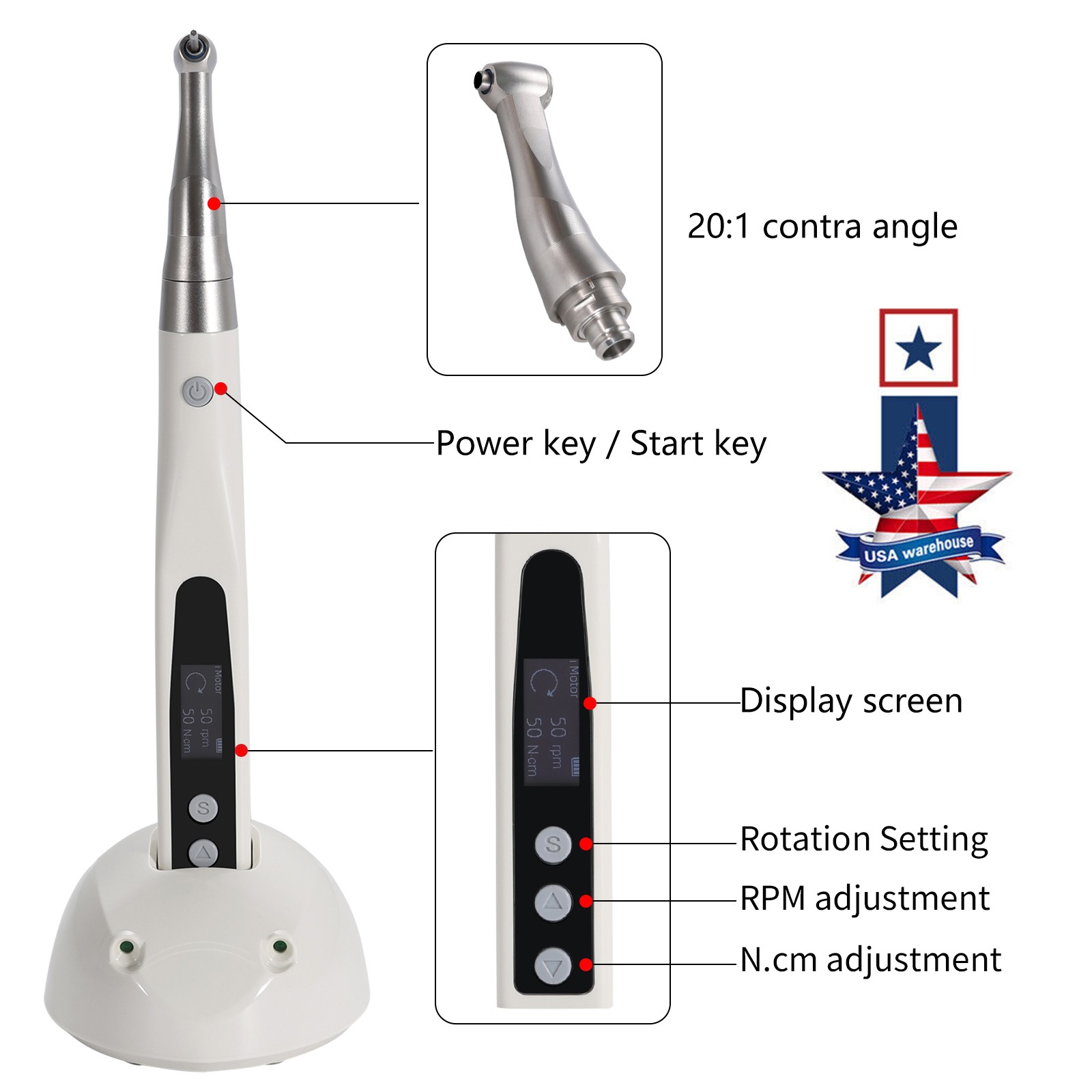 Dental Air Water Spray Tri-3 Way Syringe Handpiece ^ 2 Nozzles Tips Tubes nvbtr