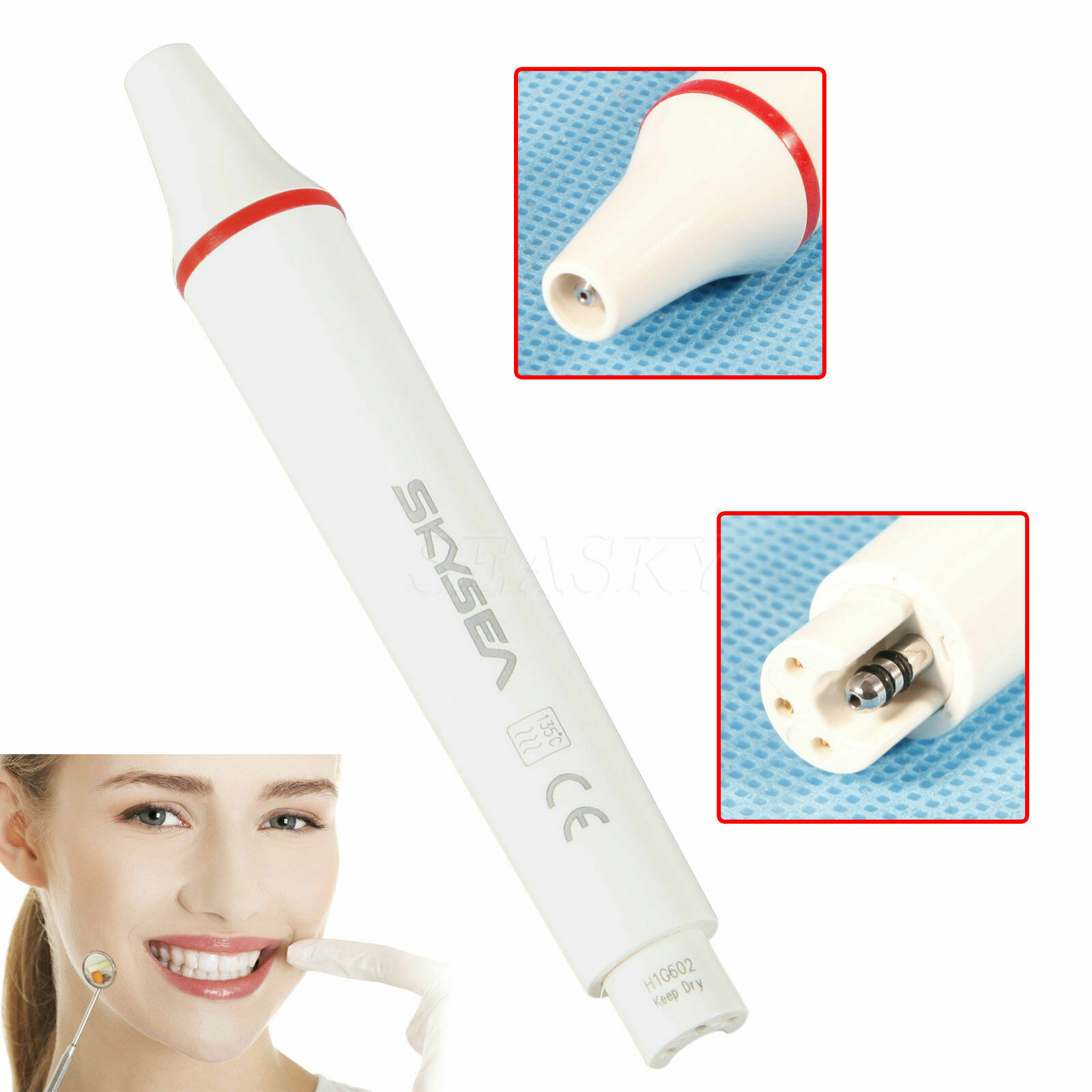 Dental Piezon Ultrasonic Scaler Handpiece fit EMS Woodpecker Tips SKYSEA