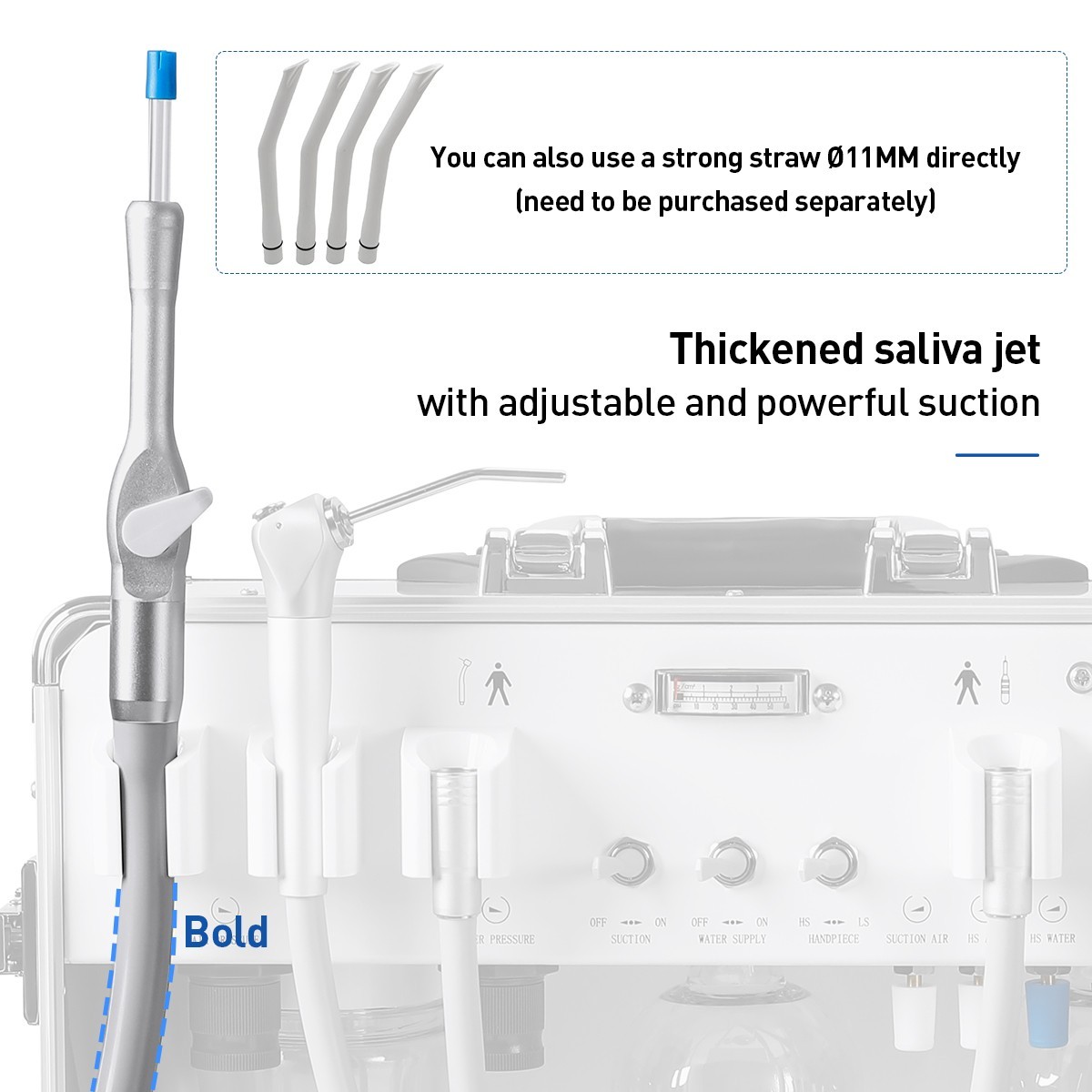FDA Portable Dental Mobile Delivery Unit With Air Compressor Strong Suction 4H