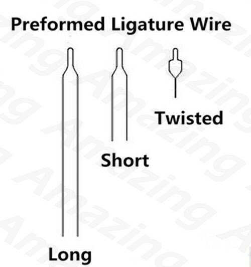 Dental Orthodontic Preformed Ligature Wire Kobayashi Ligatures Ties Brackets