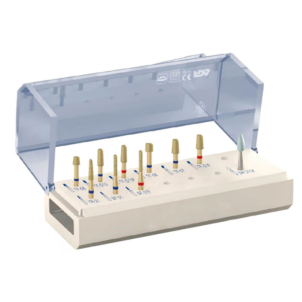 1 Kit Dental kit of Inlay/Onlay Preparation FG2010 Upgraded version 10pcs