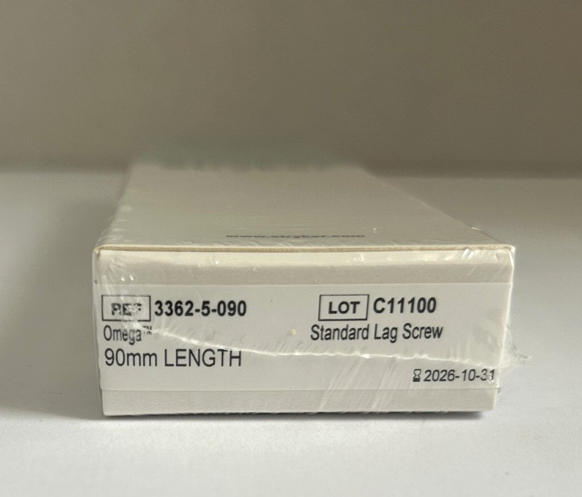 #NEW Stryker Omega Syst. Stand. Lag Screw,90mm Length (Exp.10/26) 3362-5-090