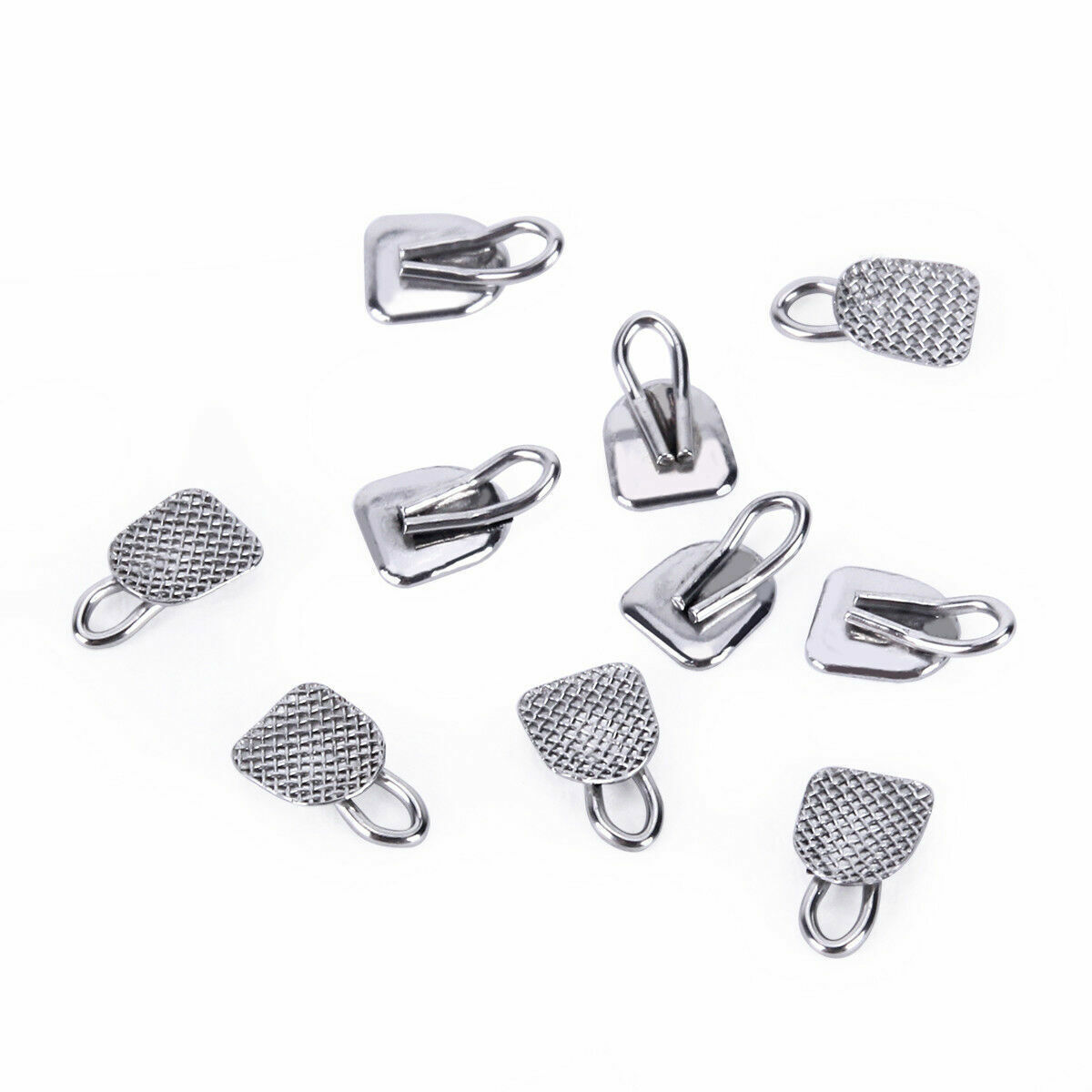 AZDENT Dental Orthodontic Lingual Buttons Bondable Round Base 8Models 10pcs/pack