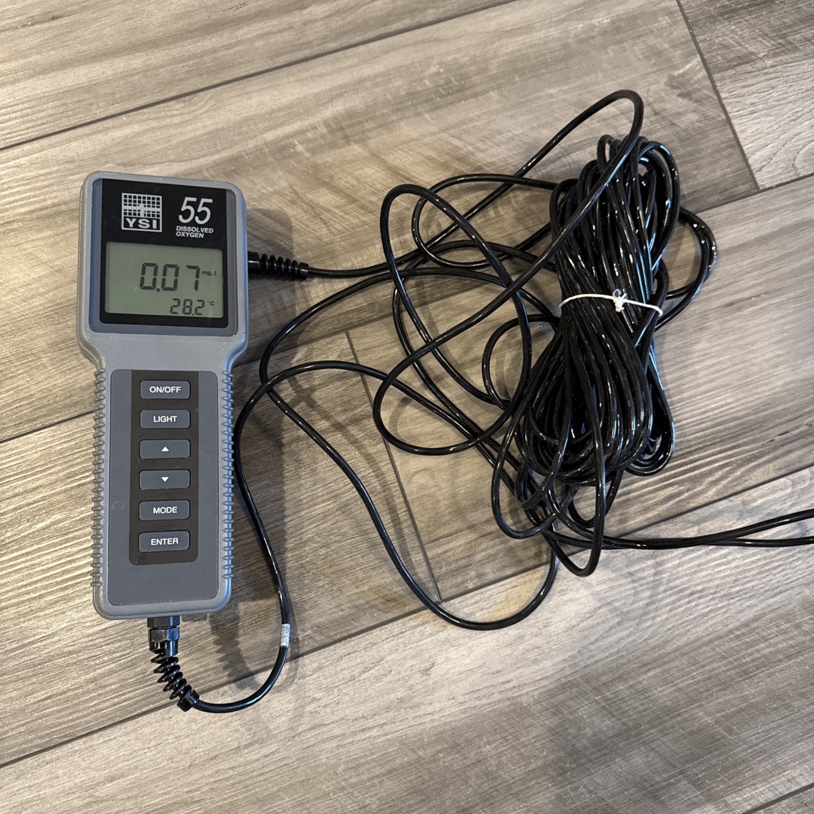 YSI Model 55 dissolved Oxygen Meter, handheld Instrument W 25 FT Cable Tested