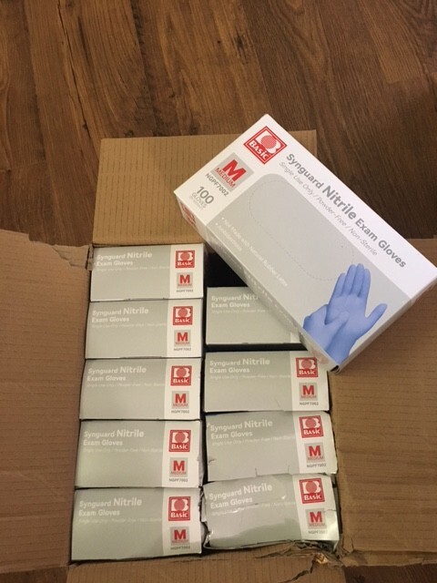 Synguard Exam Gloves–Lot of 10(100-Count) Boxes–See Description