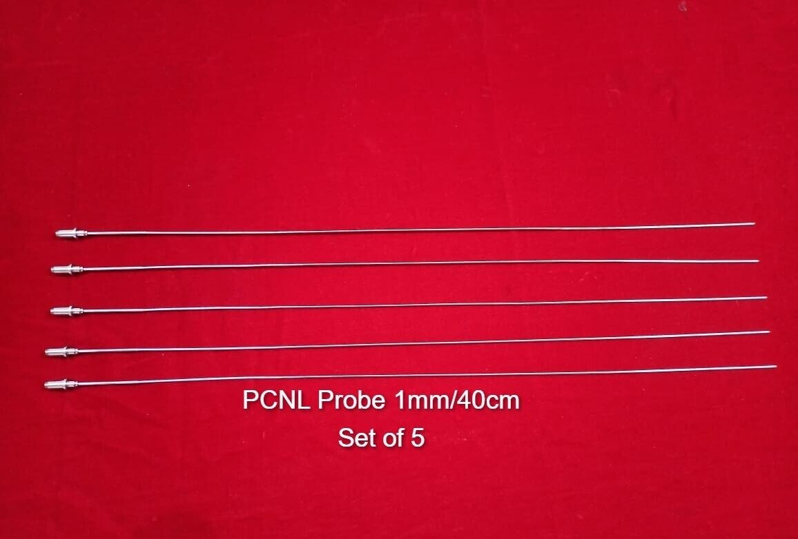 ANS NEW LITHOCLAST PCNL PROBE 1MM /40 CM STAINLESS STEEL SET OF 5