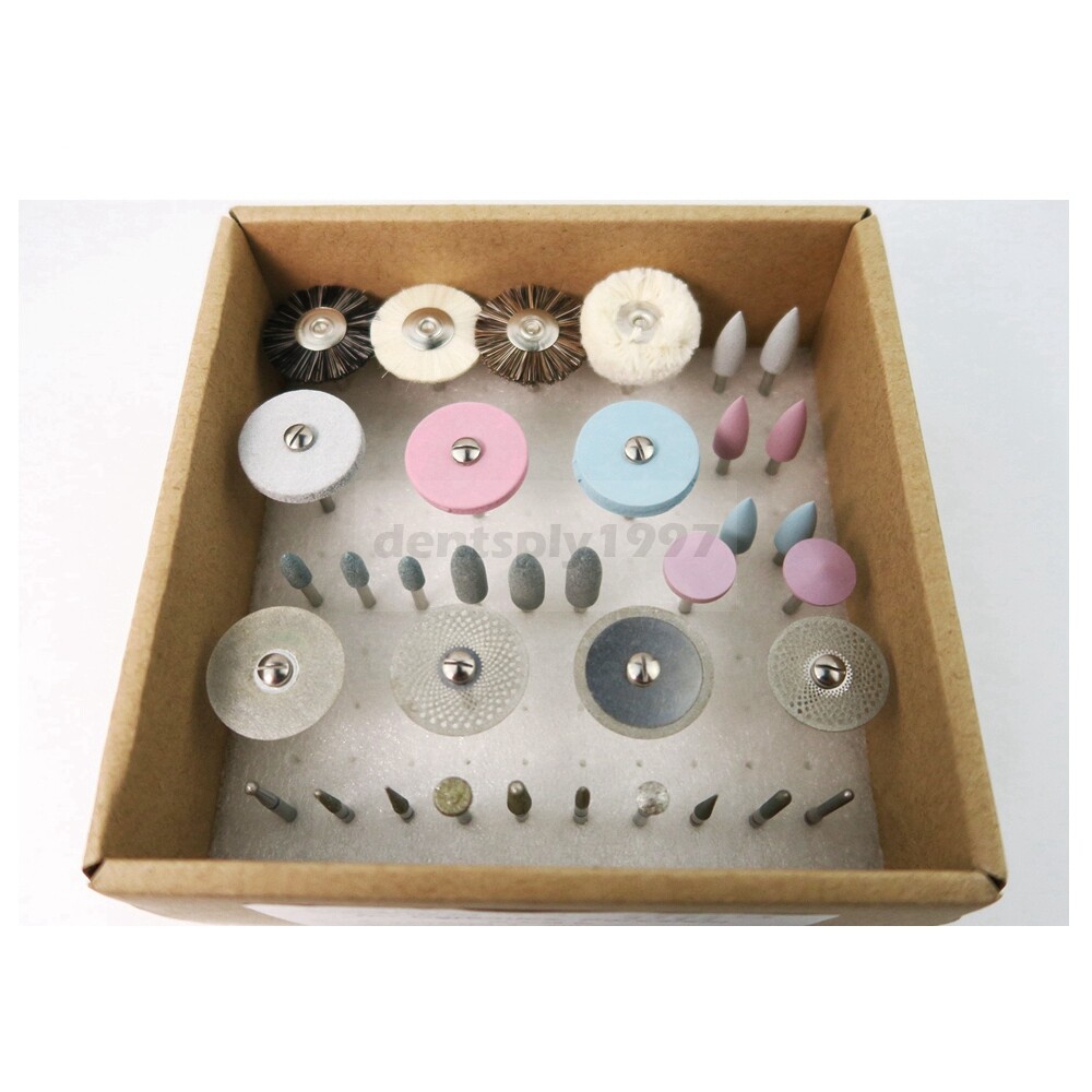 35pcs Grinding Polishing Kit for Ceramics/Porcelain Dental Lab Use 2.35mm HP Bur