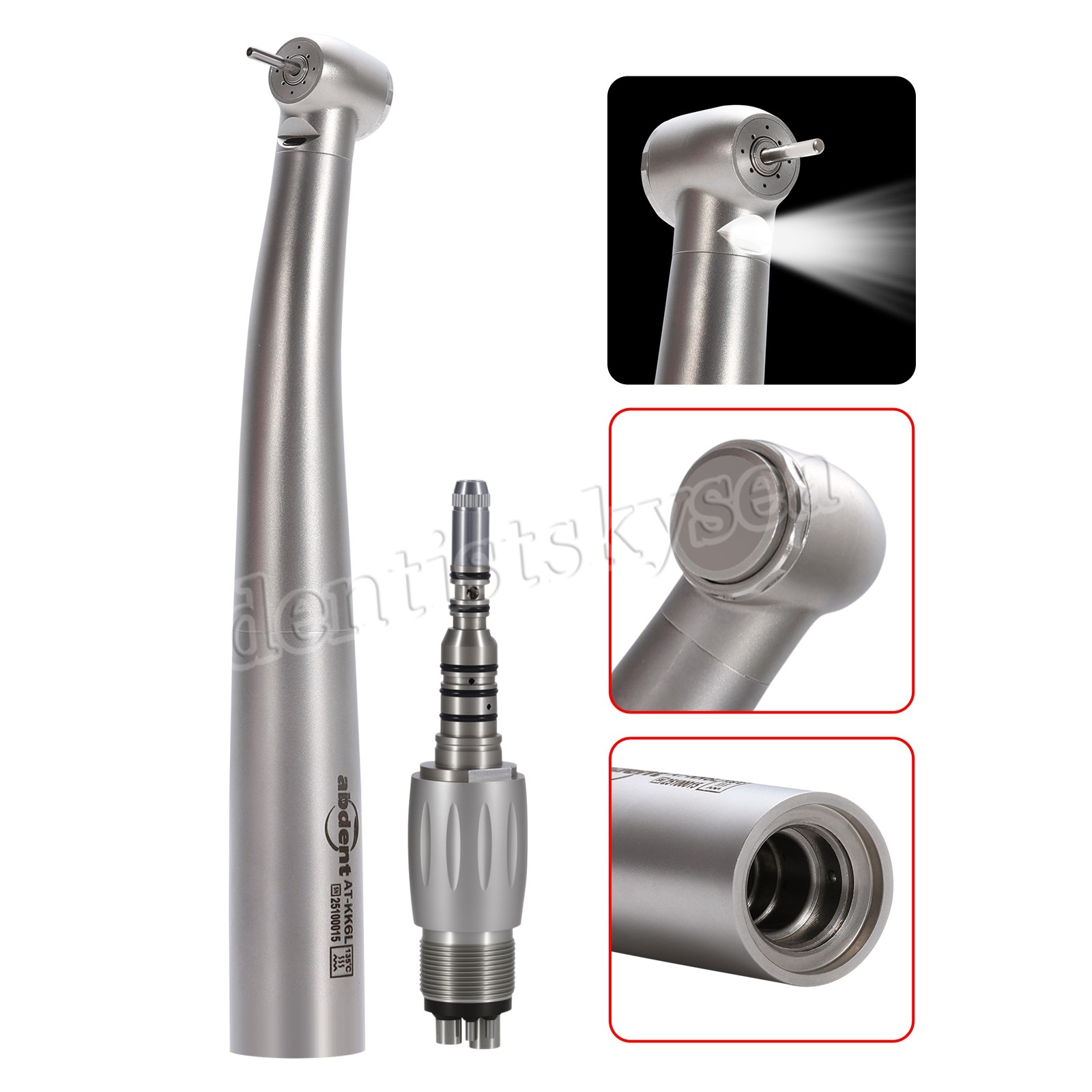 Abdent High Speed Dental Fiber Optic Handpiece For KAV MULTIflex + Coupler 4Hole