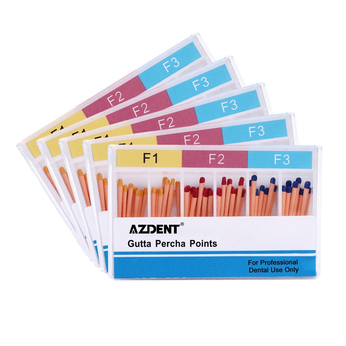 5 Boxes Dental F1.F2.F3 Endo Gutta Percha Points Tips Root Canal Obturating