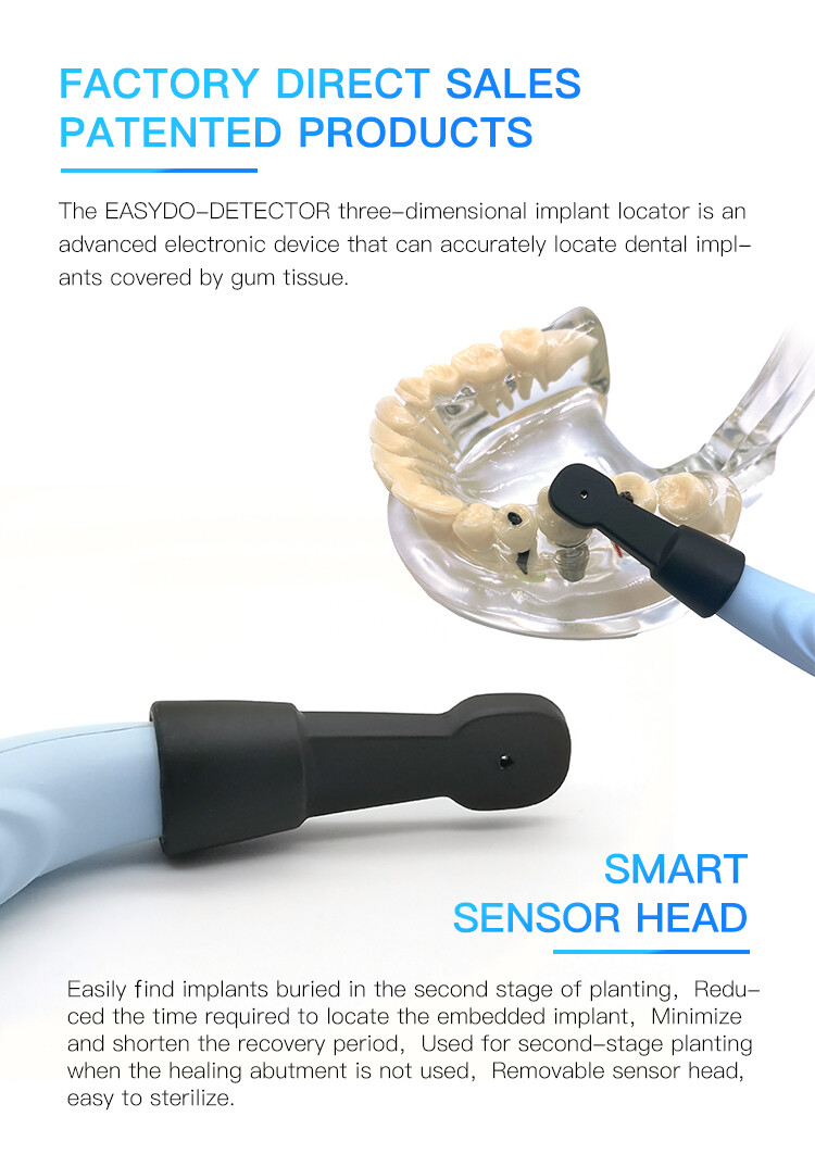 Easyinsmile Dental Implant Detector 270° Rotating 3D Detachable Sensor Locator