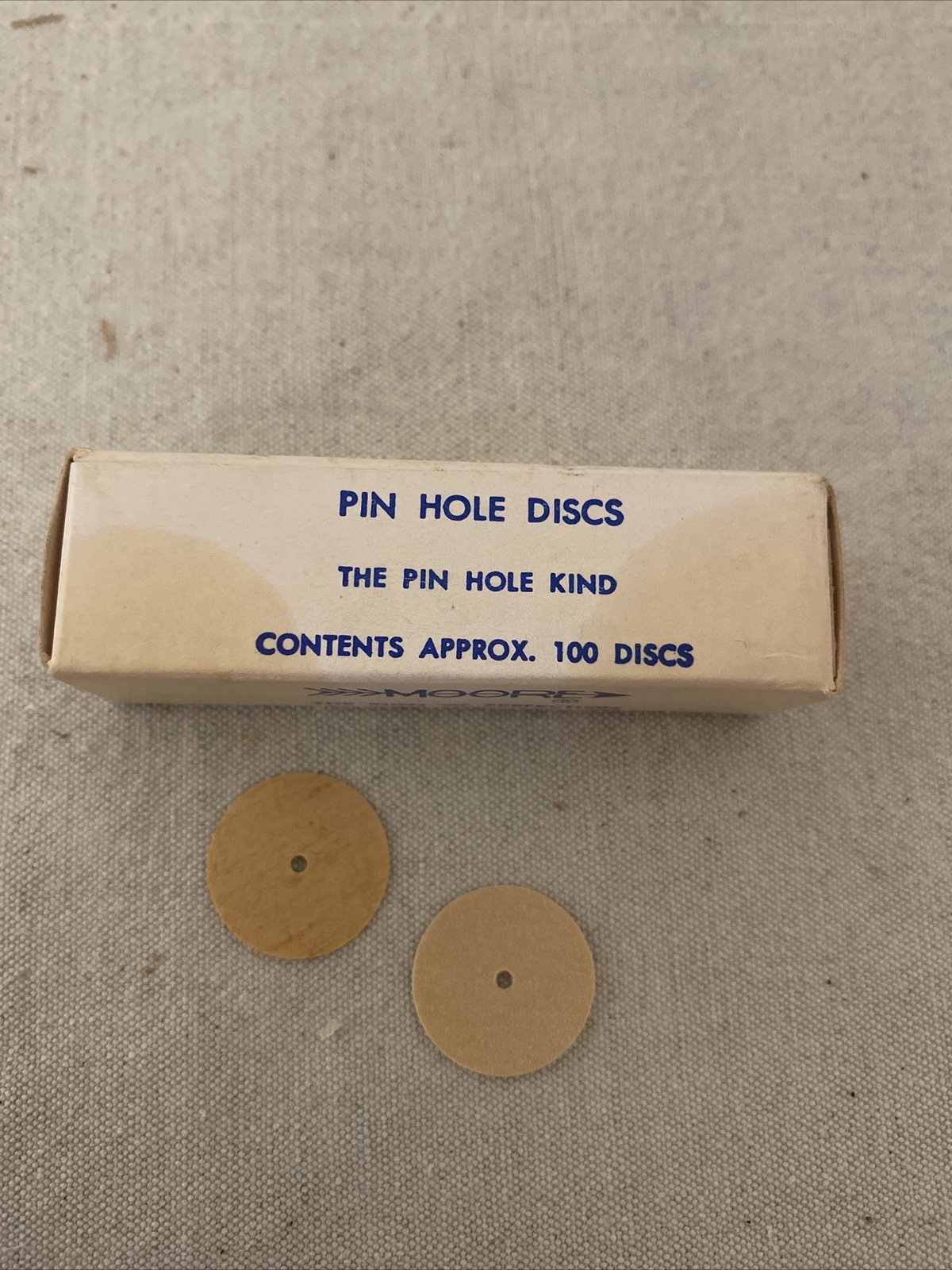 Genuine Moore’s Sanding Discs Pin Hole Box 100 3/4″ Unknown Grit