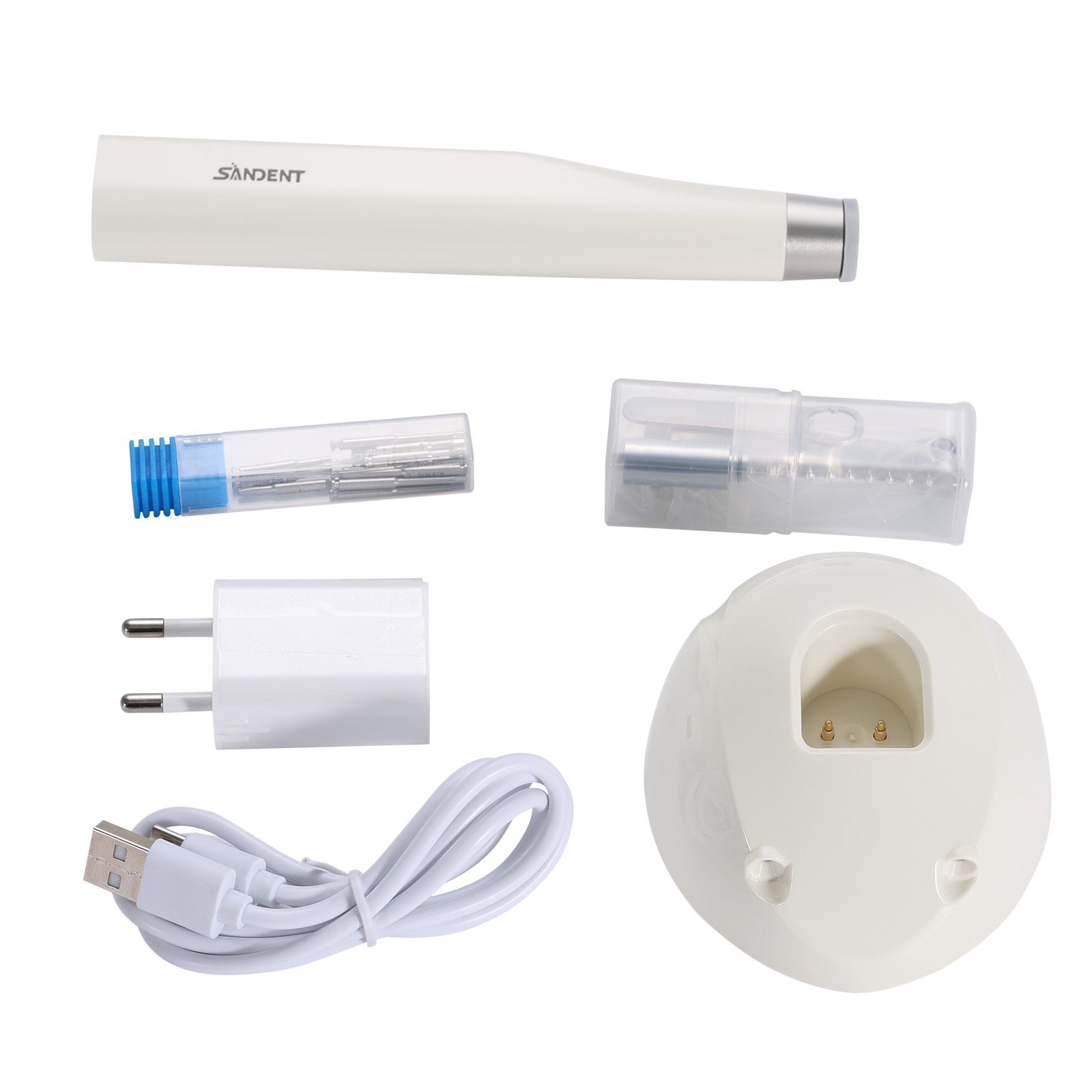 Dental Air Water Spray Tri-3 Way Syringe Handpiece ^ 2 Nozzles Tips Tubes nvbtr